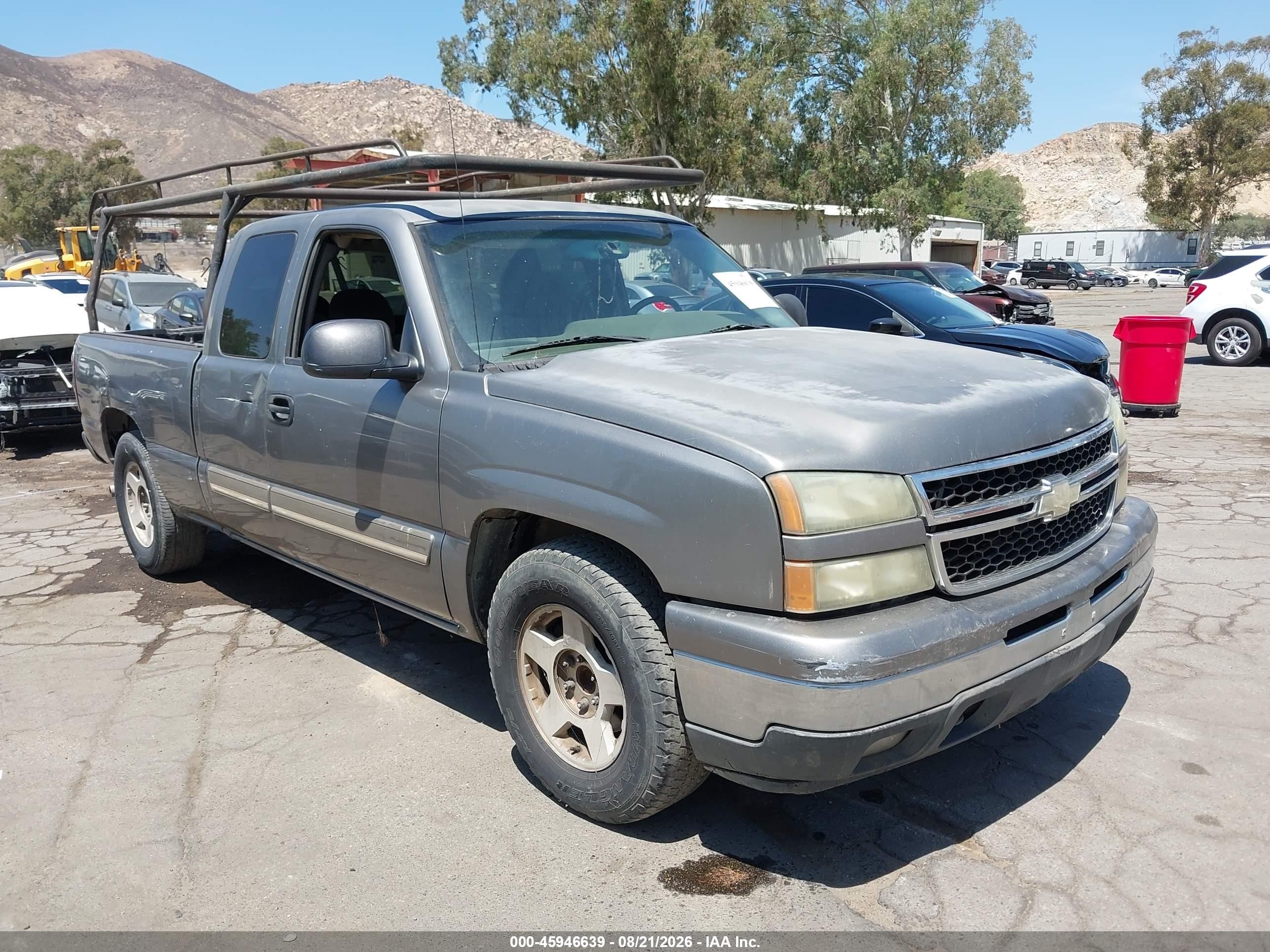 2006 Chevrolet Silverado 1500 Lt1 Gray vin: 1GCEC19T36Z148163
