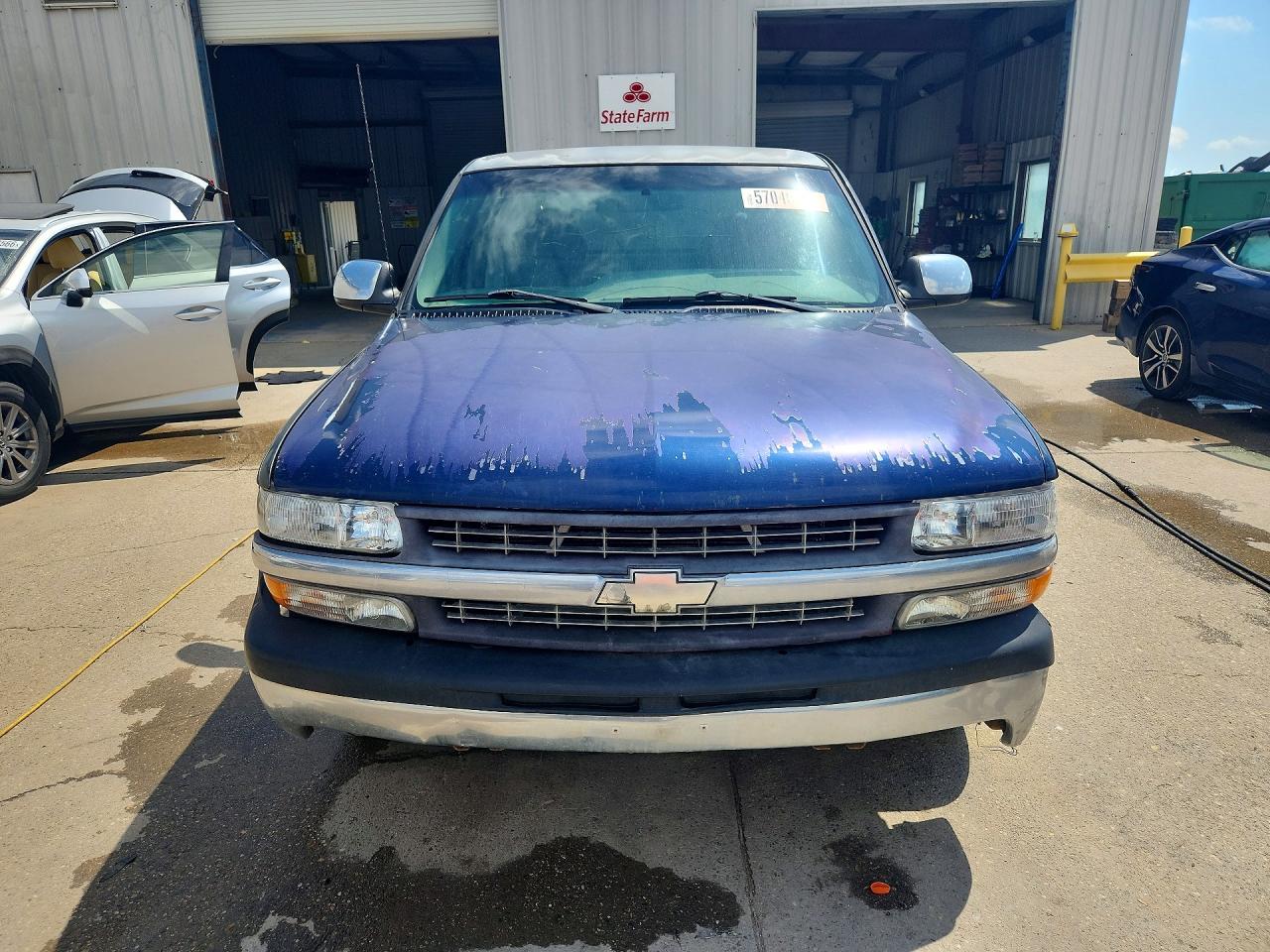 2000 Chevrolet Silverado C1500 Blue vin: 1GCEC19T3YZ371354