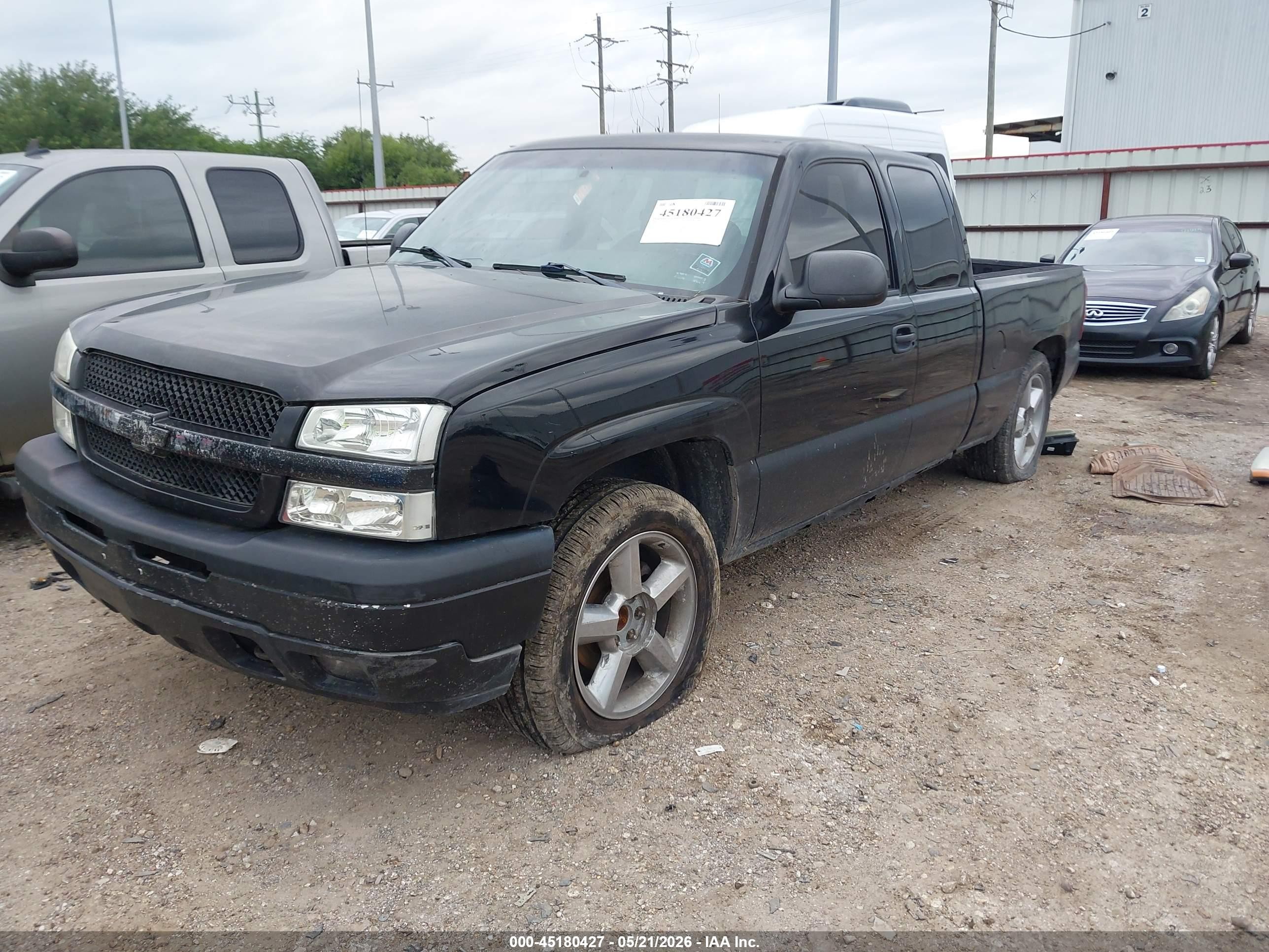 2005 Chevrolet Silverado 1500 Ls Black vin: 1GCEC19T55Z232239