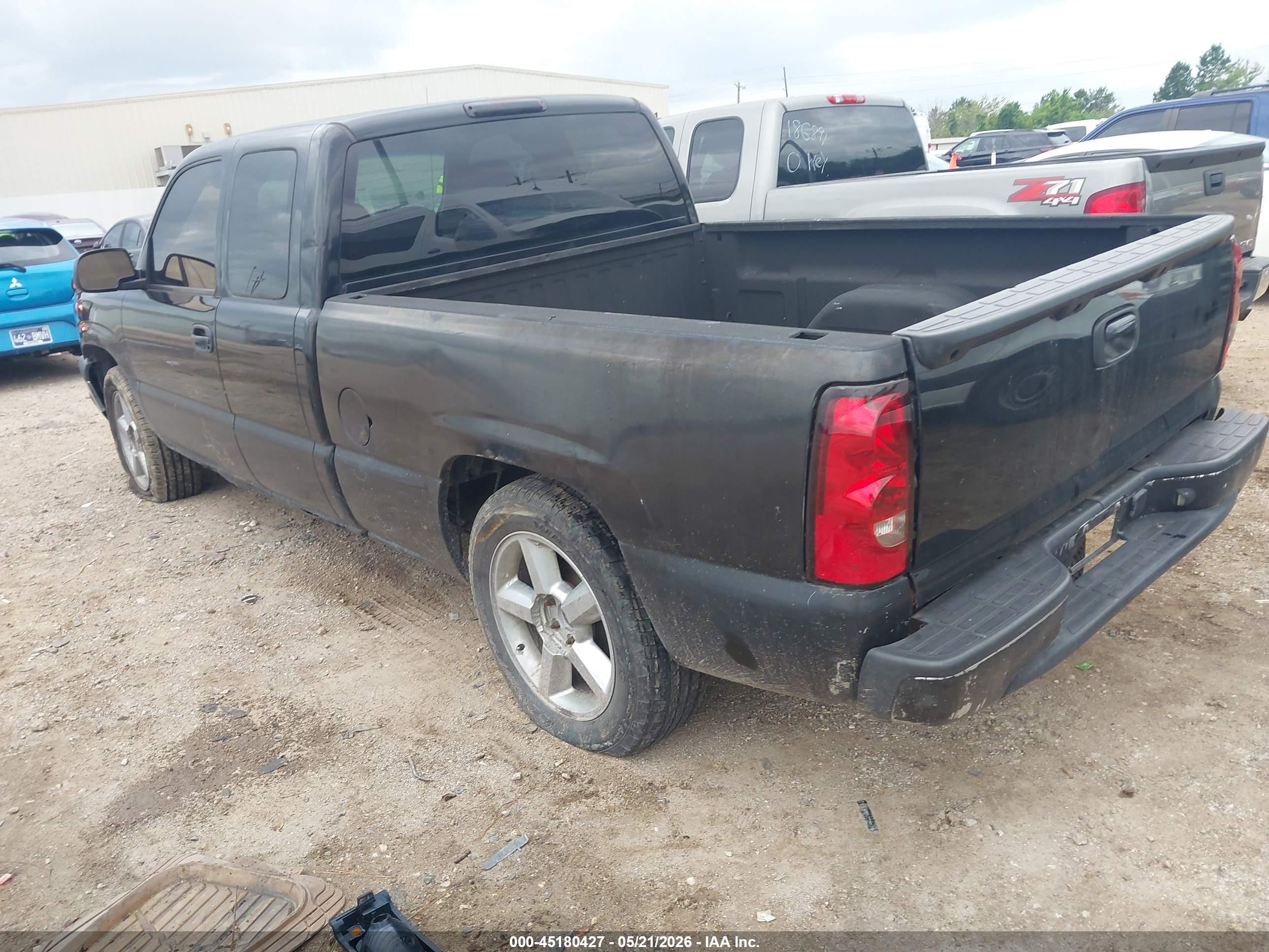 2005 Chevrolet Silverado 1500 Ls Black vin: 1GCEC19T55Z232239