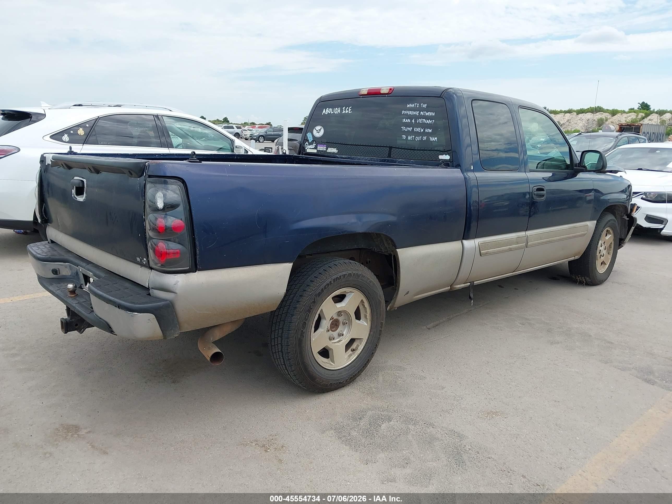 2005 Chevrolet Silverado 1500 Ls Blue vin: 1GCEC19T55Z281568
