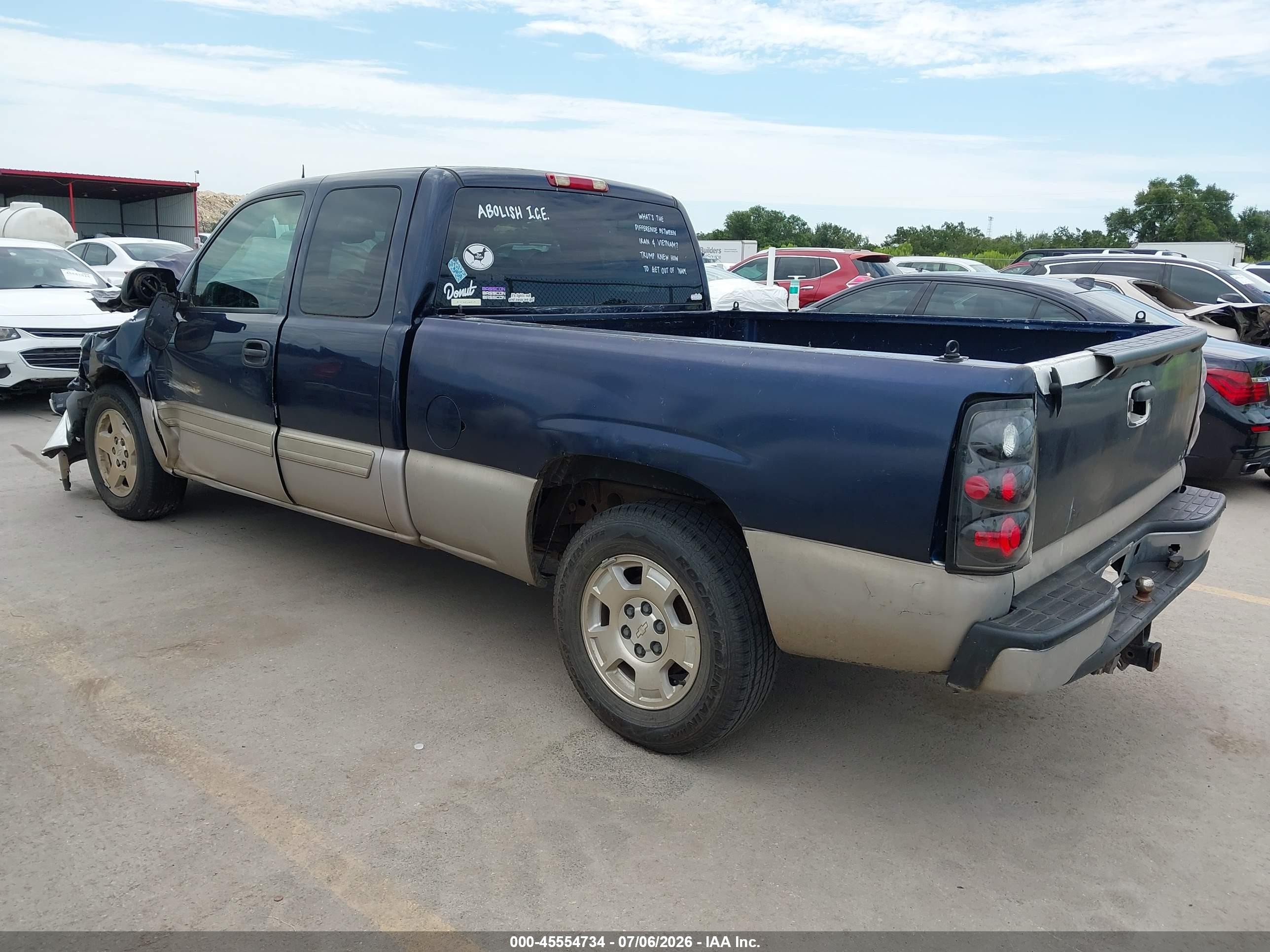 2005 Chevrolet Silverado 1500 Ls Blue vin: 1GCEC19T55Z281568