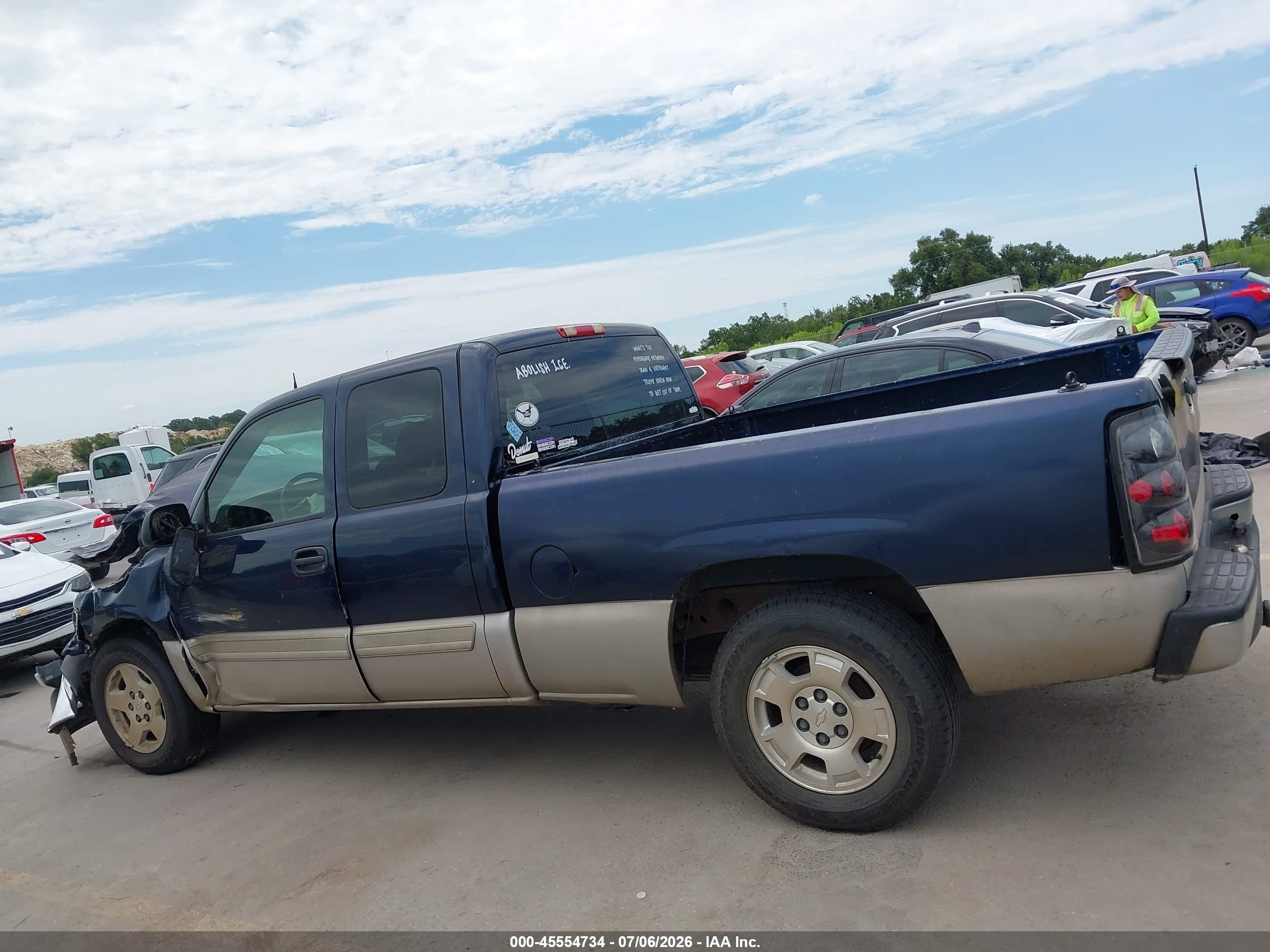 2005 Chevrolet Silverado 1500 Ls Blue vin: 1GCEC19T55Z281568