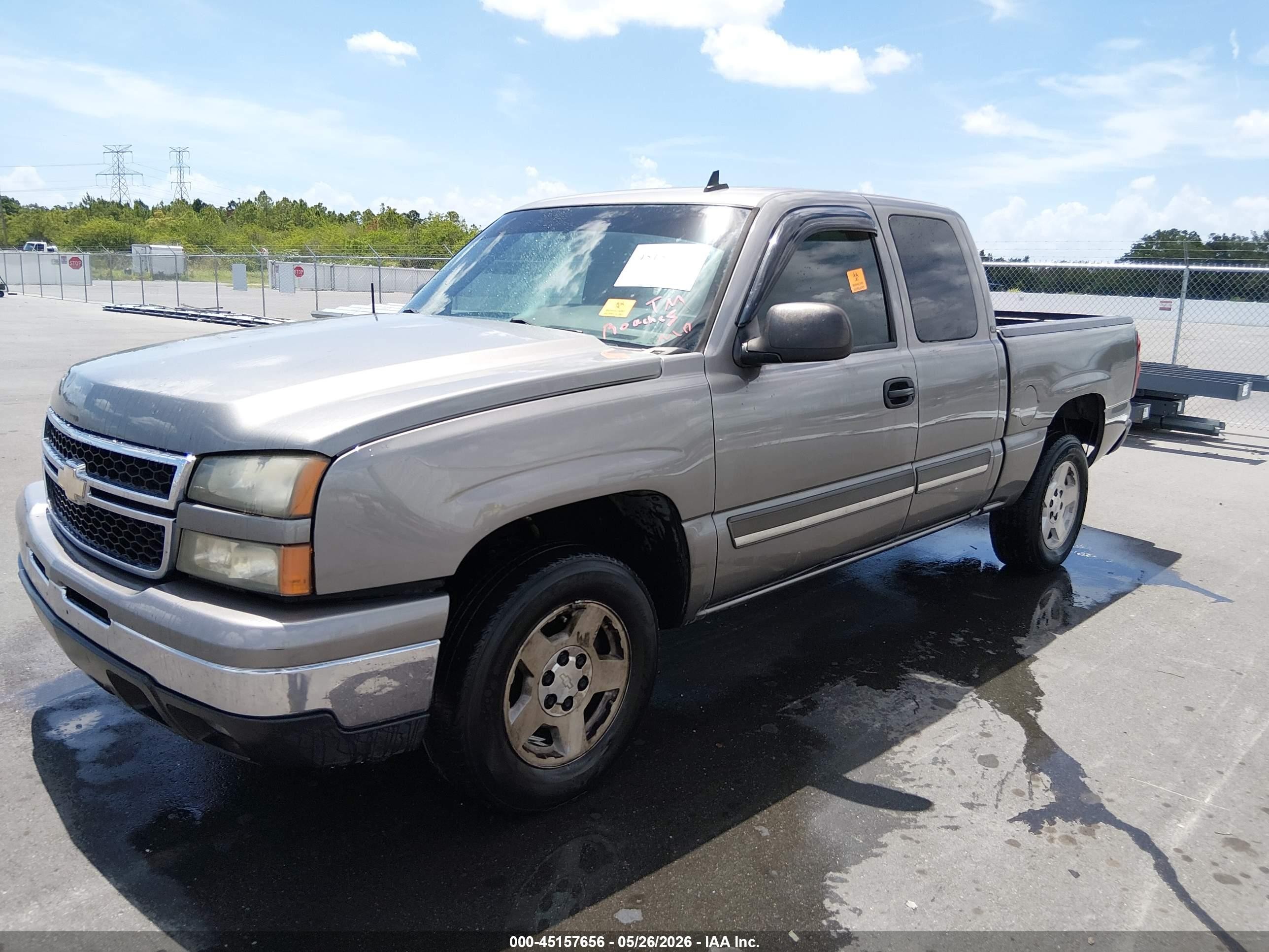 2006 Chevrolet Silverado 1500 Lt2 Silver vin: 1GCEC19T56Z224529