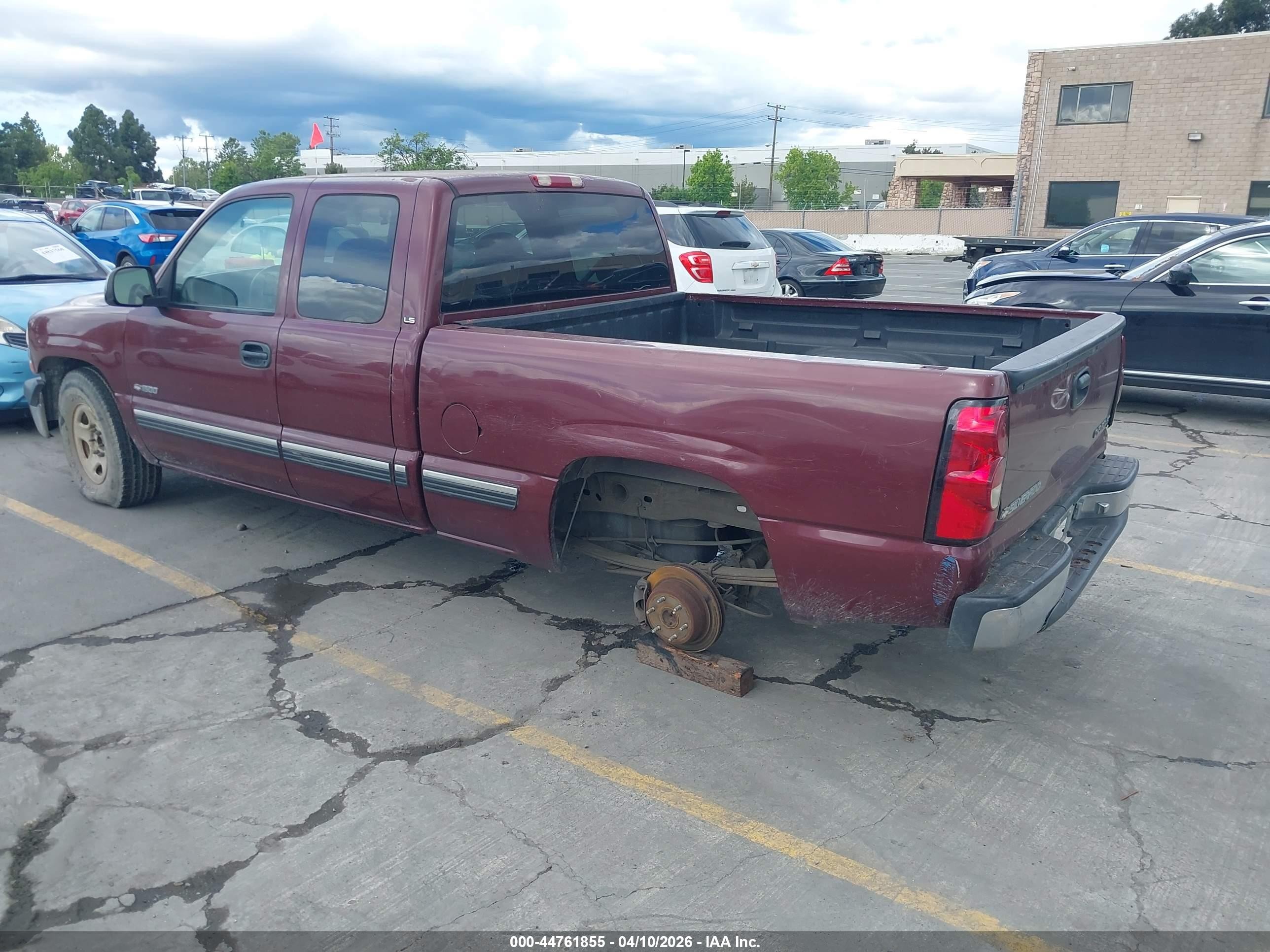 2000 Chevrolet Silverado 1500 Ls Maroon vin: 1GCEC19T6YZ283947