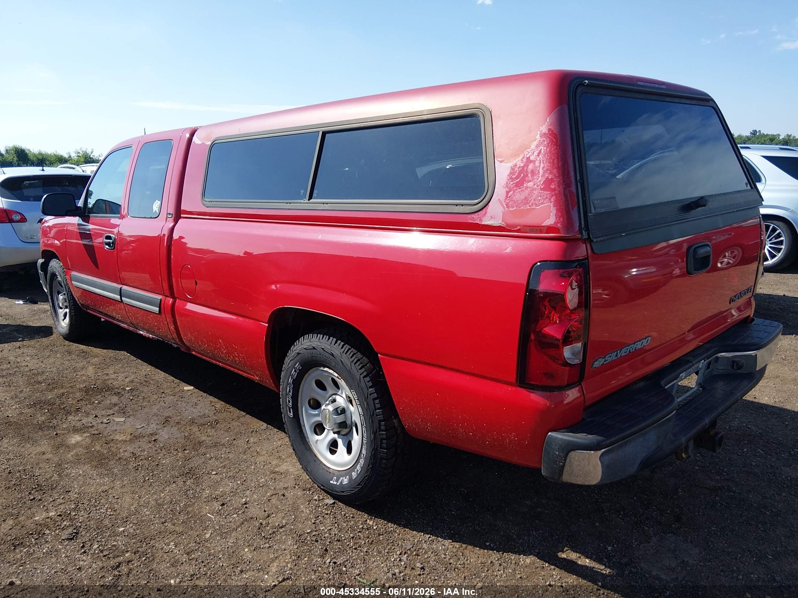 2005 Chevrolet Silverado 1500 Ls Red vin: 1GCEC19T75E255447
