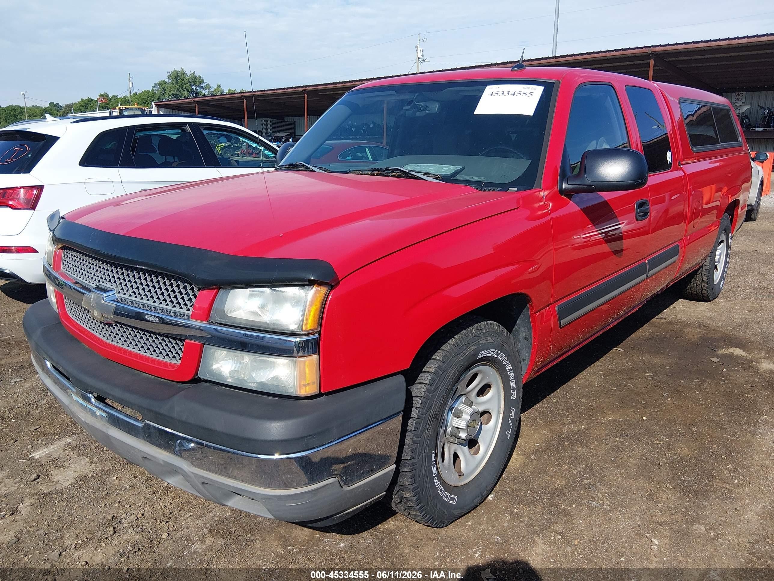 2005 Chevrolet Silverado 1500 Ls Red vin: 1GCEC19T75E255447