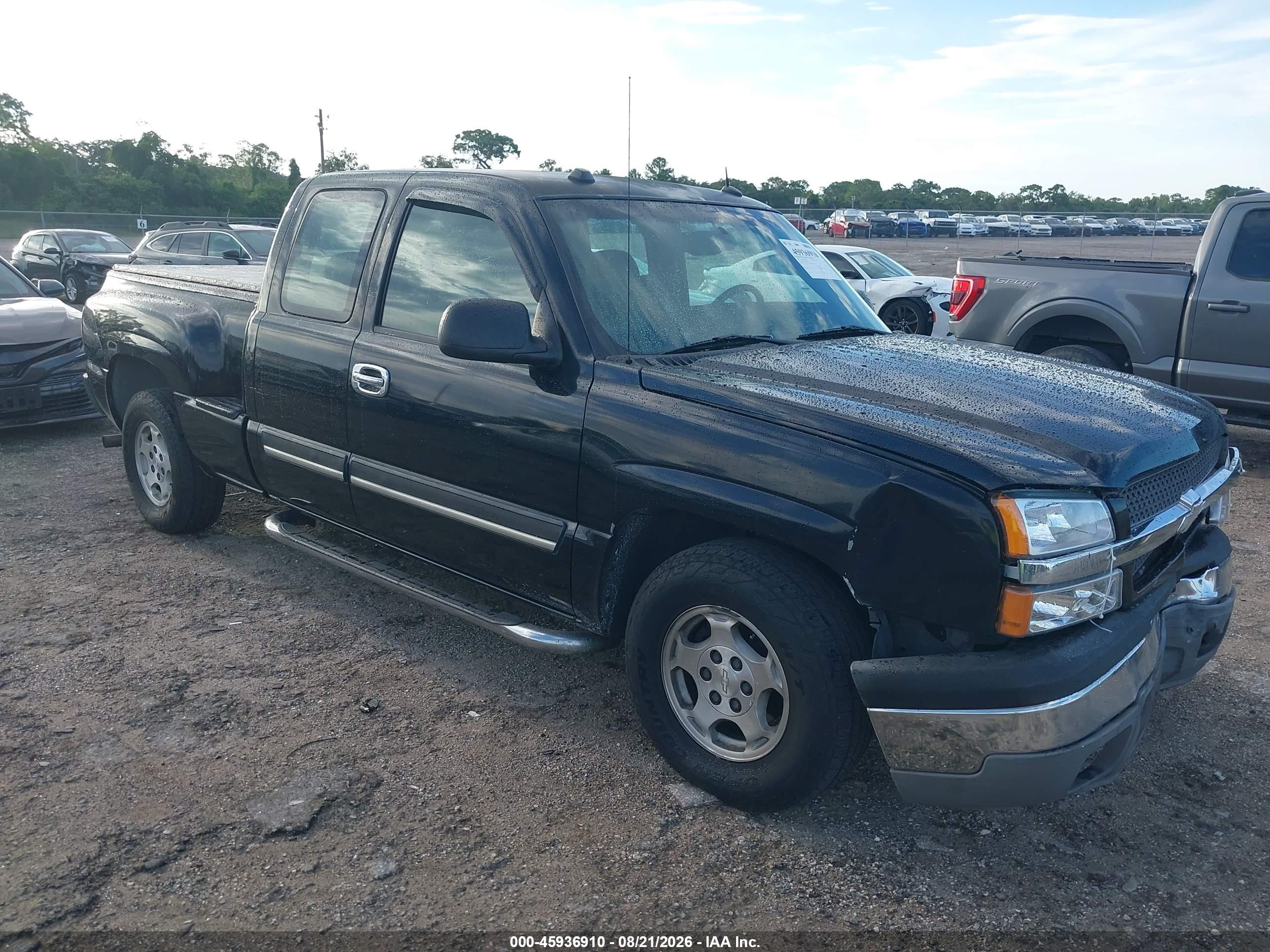 2004 Chevrolet Silverado 1500 Ls Black vin: 1GCEC19T84Z217524