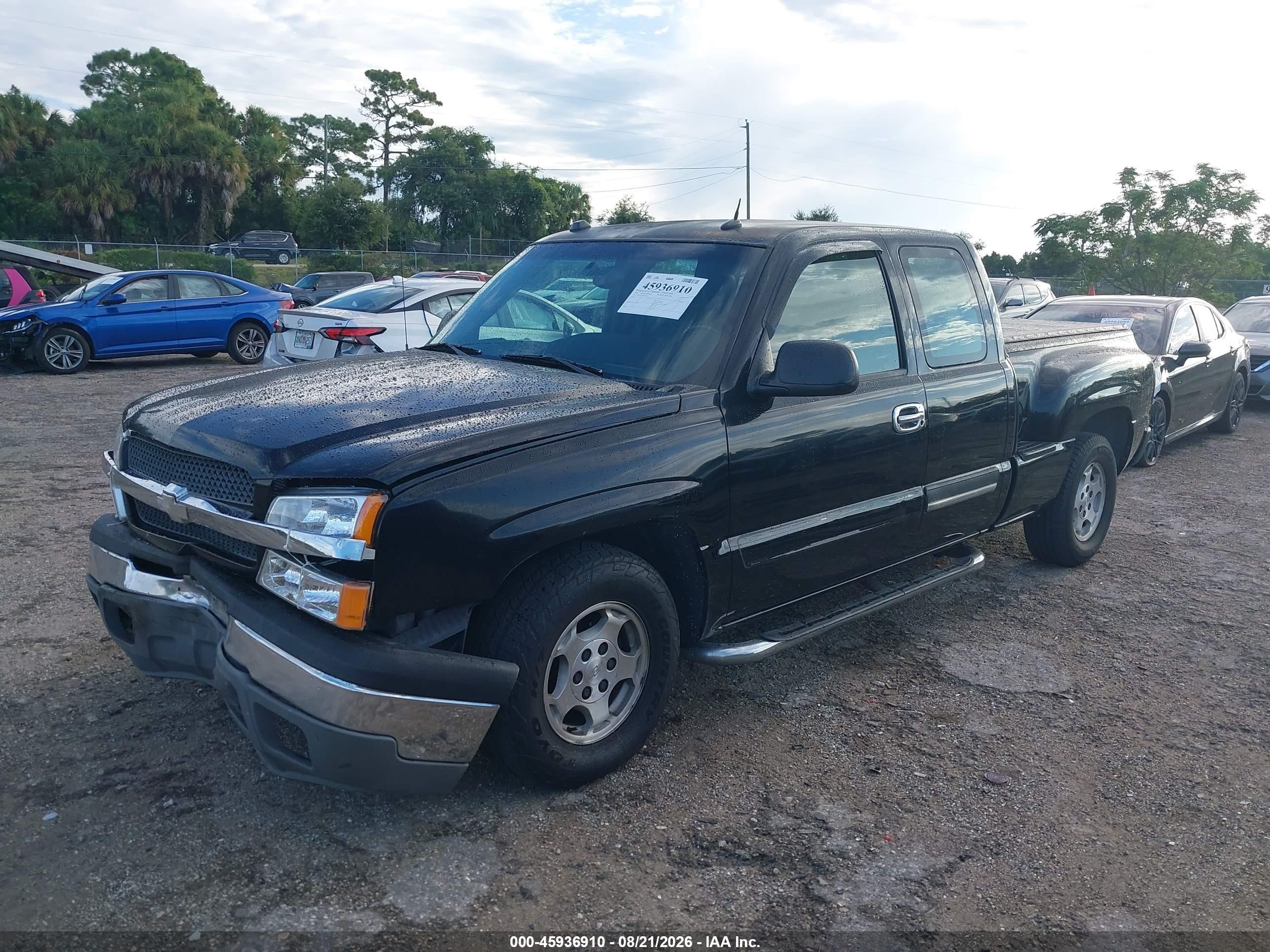 2004 Chevrolet Silverado 1500 Ls Black vin: 1GCEC19T84Z217524