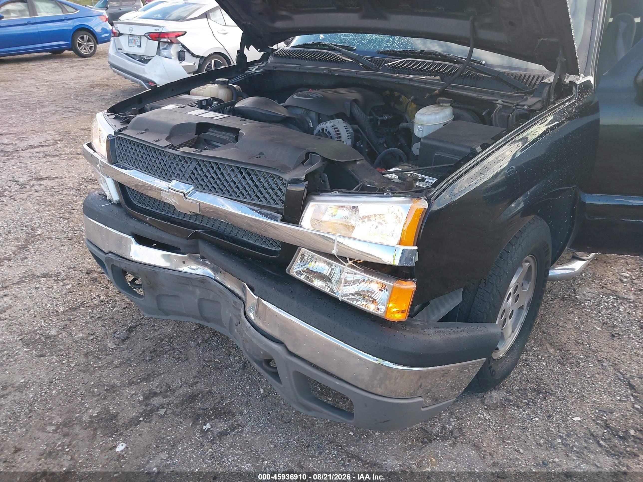 2004 Chevrolet Silverado 1500 Ls Black vin: 1GCEC19T84Z217524