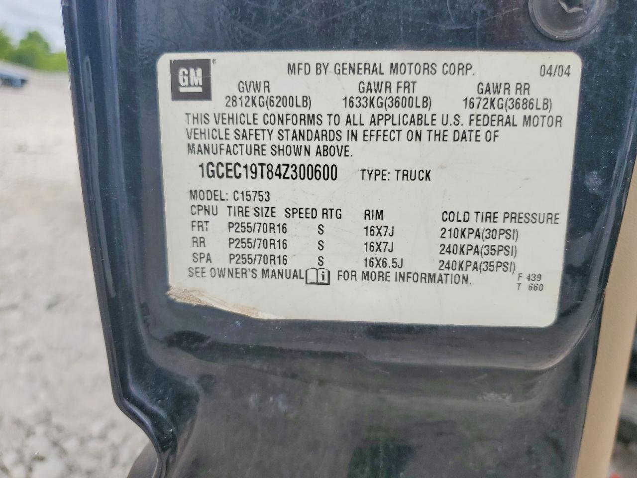2004 Chevrolet Silverado C1500 Black vin: 1GCEC19T84Z300600