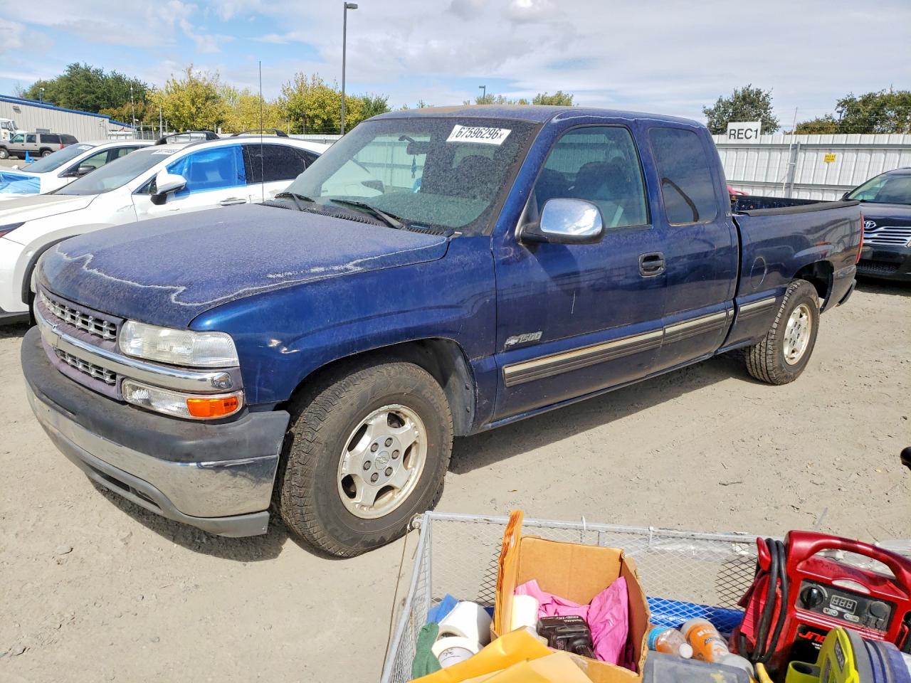 2001 Chevrolet Silverado C1500 Blue vin: 1GCEC19T91Z189955