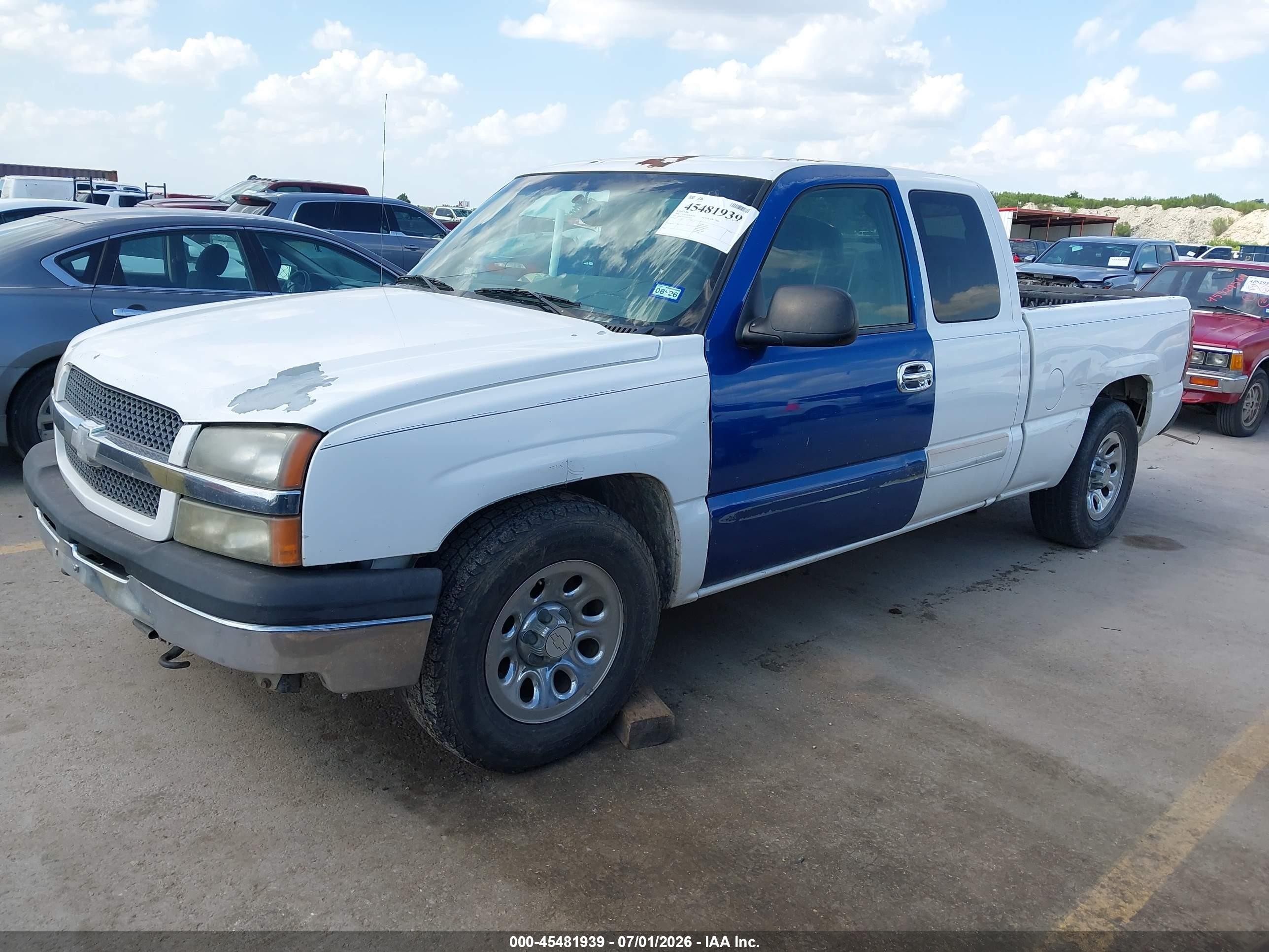 2004 Chevrolet Silverado 1500 Ls White vin: 1GCEC19TX4Z173669