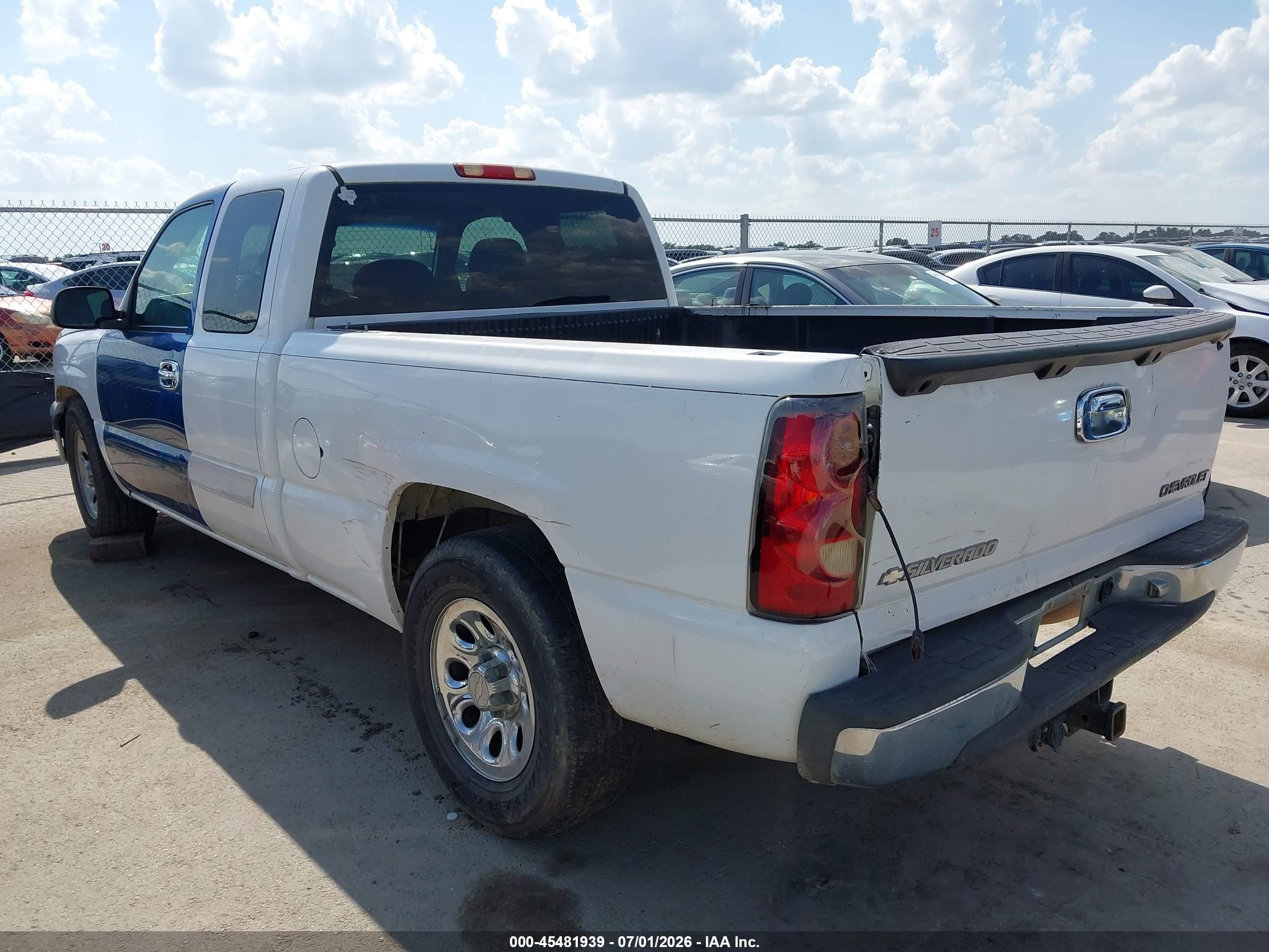 2004 Chevrolet Silverado 1500 Ls White vin: 1GCEC19TX4Z173669