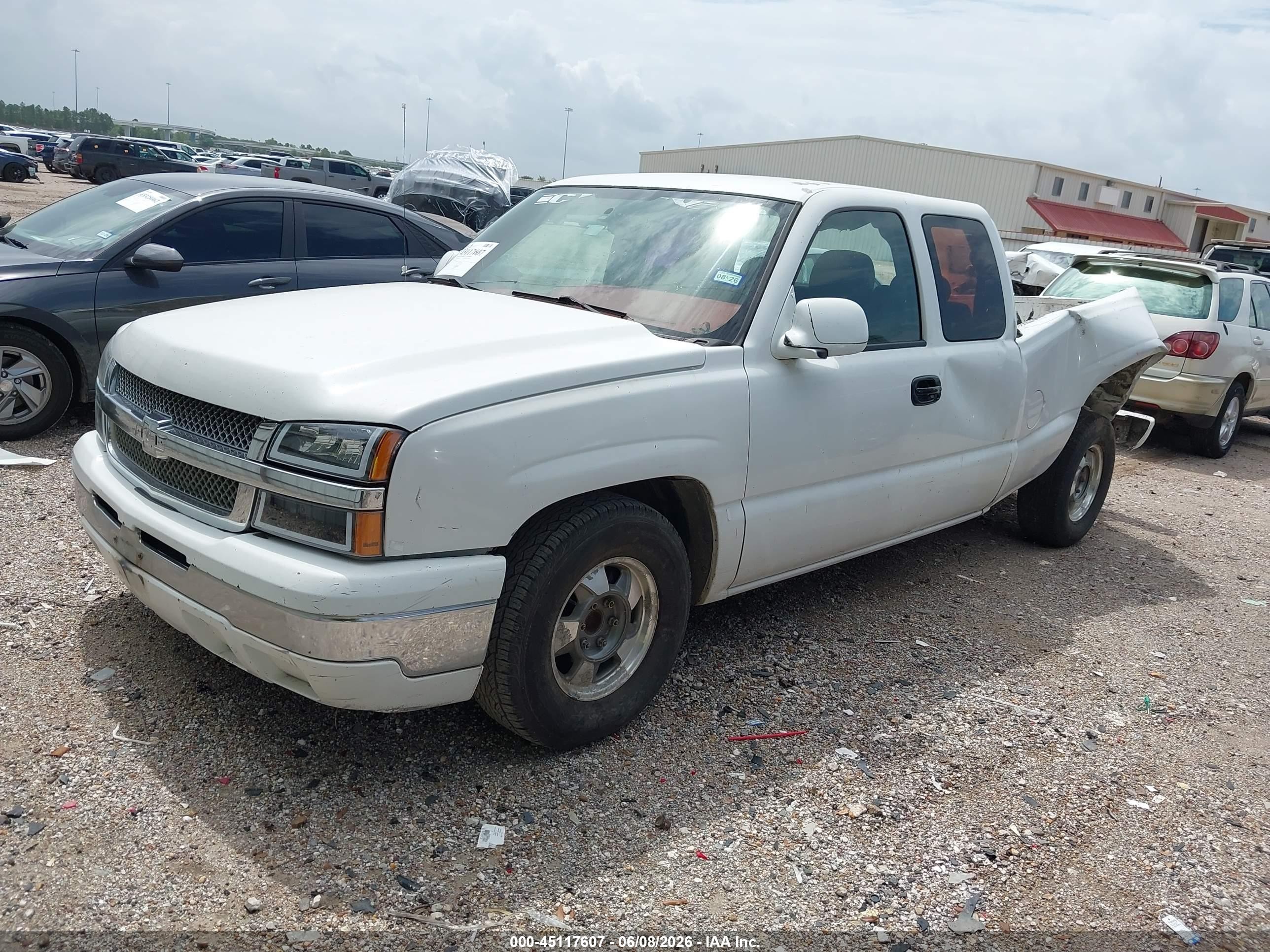 2004 Chevrolet Silverado 1500 Ls White vin: 1GCEC19V04Z346777