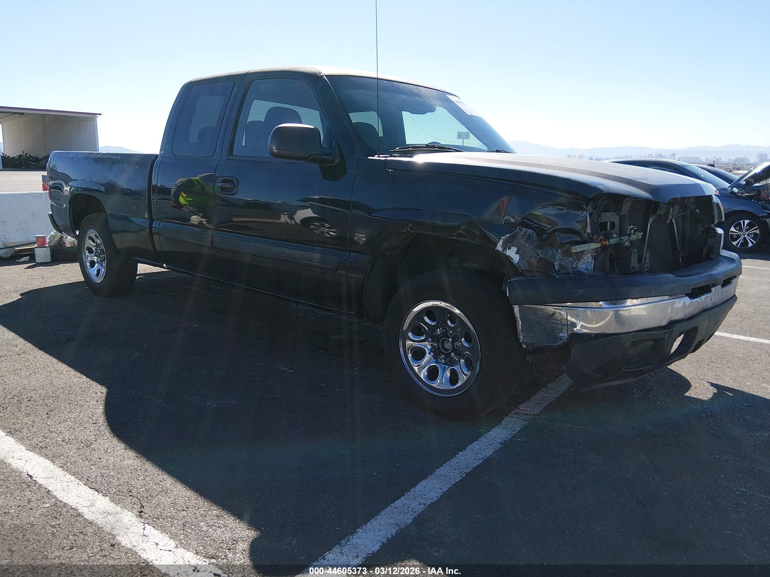 2003 Chevrolet Silverado 1500 Ls Black vin: 1GCEC19V13Z120746
