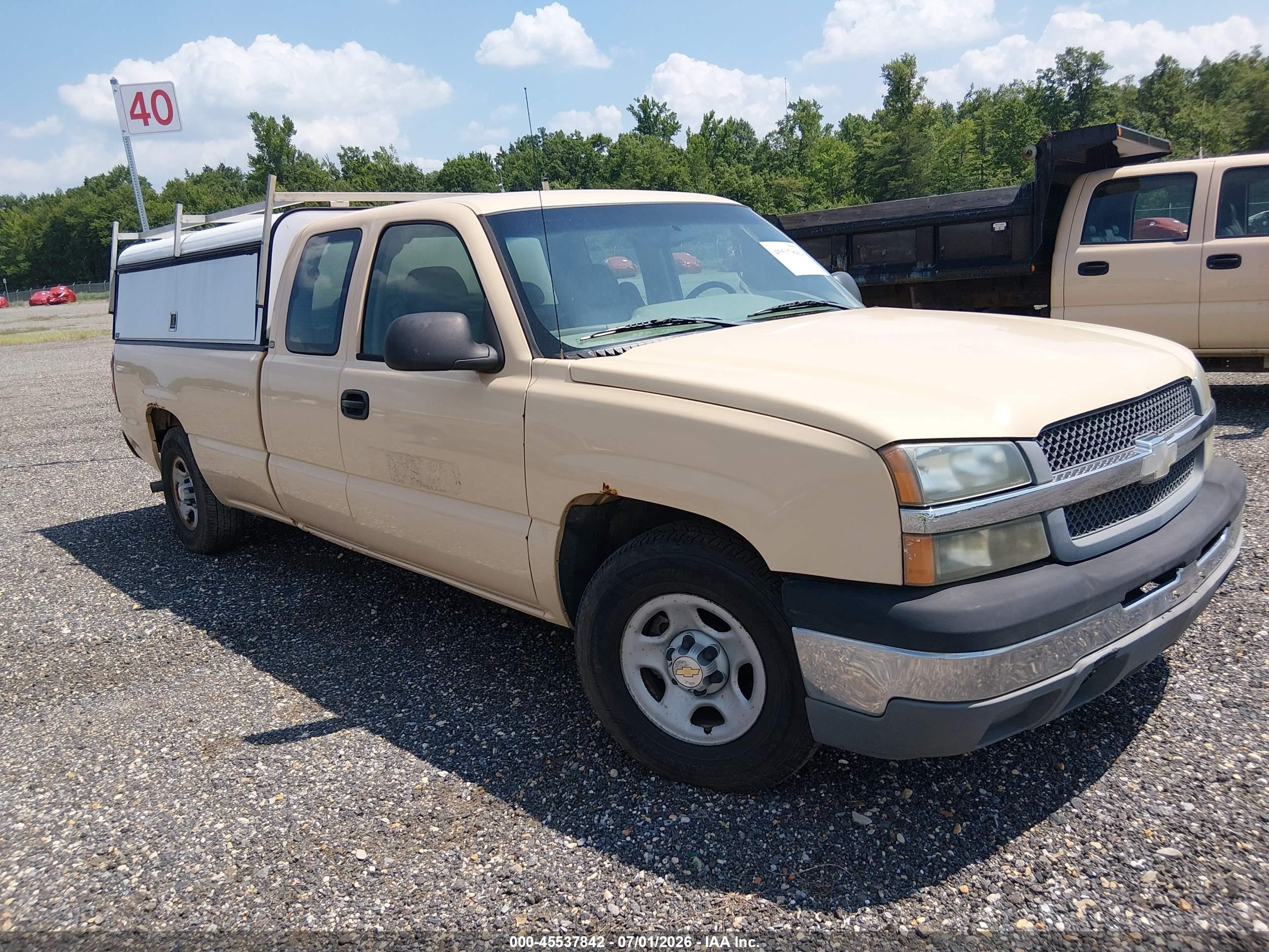 2004 Chevrolet Silverado 1500 Work Truck Tan vin: 1GCEC19V14E379004