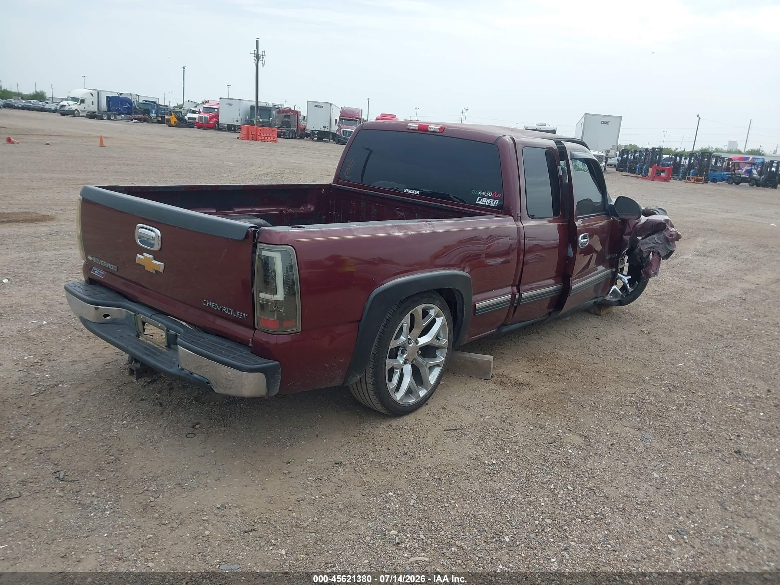 2000 Chevrolet Silverado 1500 Ls Red vin: 1GCEC19V1YZ359270