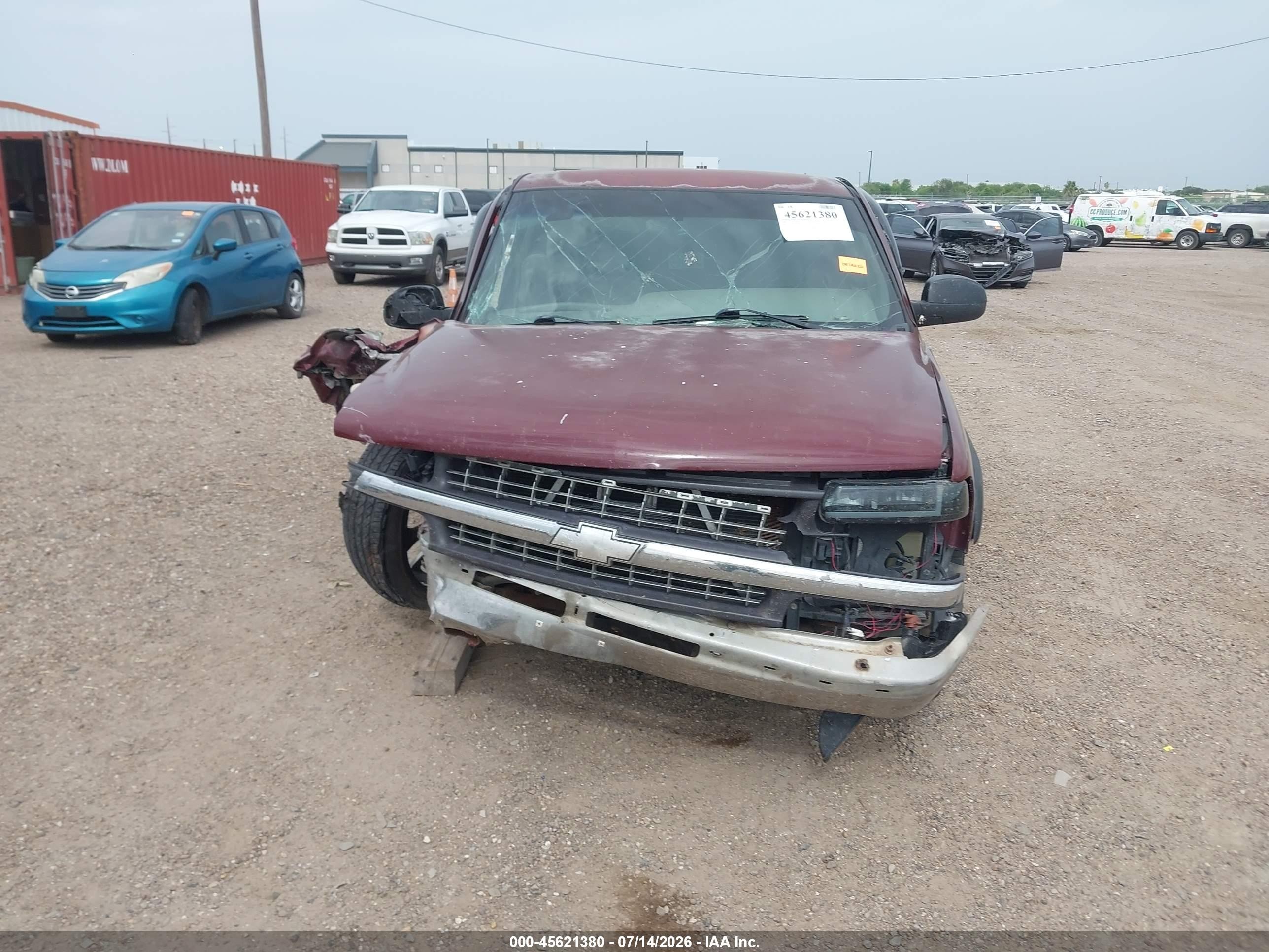 2000 Chevrolet Silverado 1500 Ls Red vin: 1GCEC19V1YZ359270
