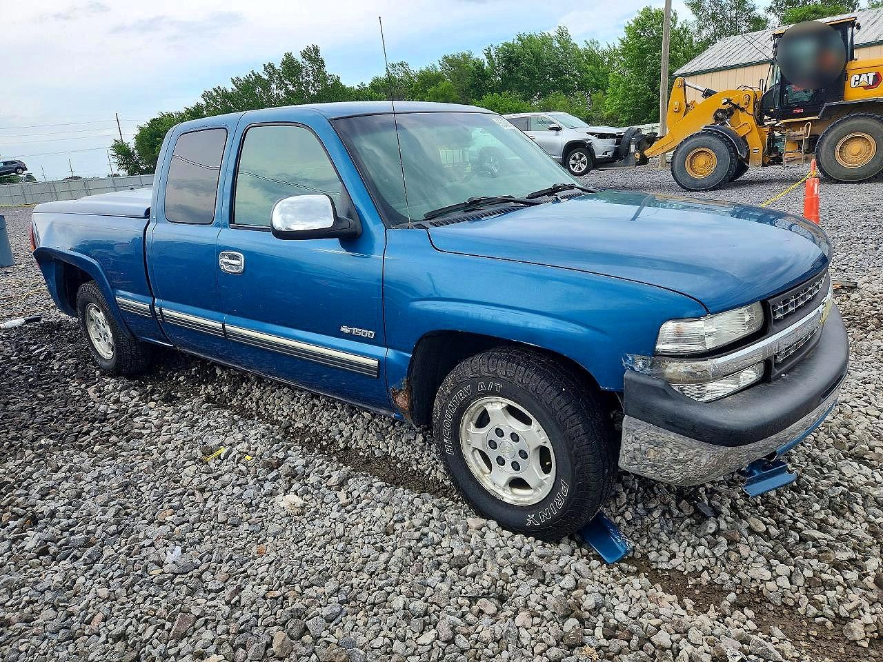 2002 Chevrolet Silverado 1500 Exten Синий vin: 1GCEC19V22Z282934