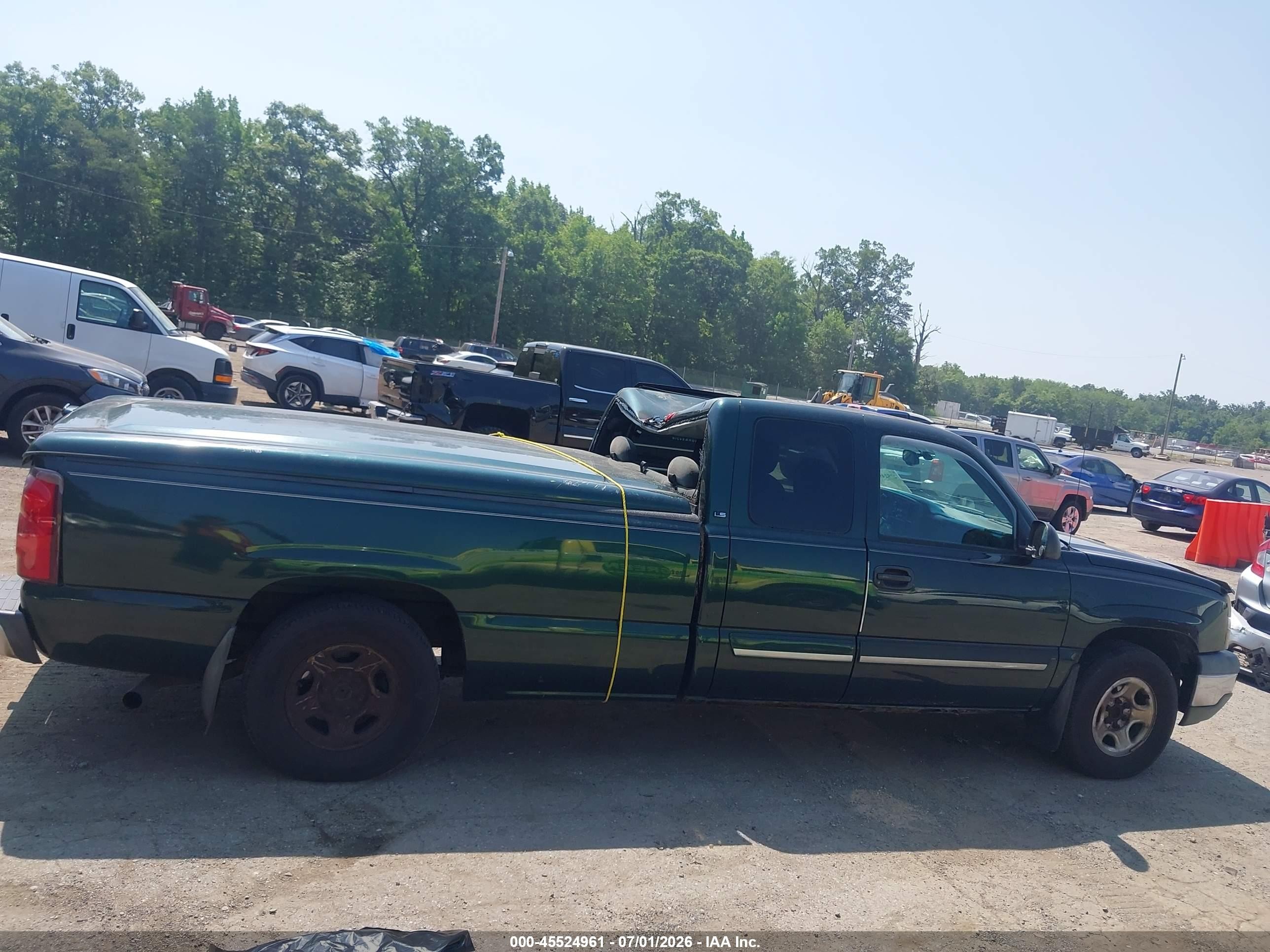 2003 Chevrolet Silverado 1500 Ls Green vin: 1GCEC19V23E341554