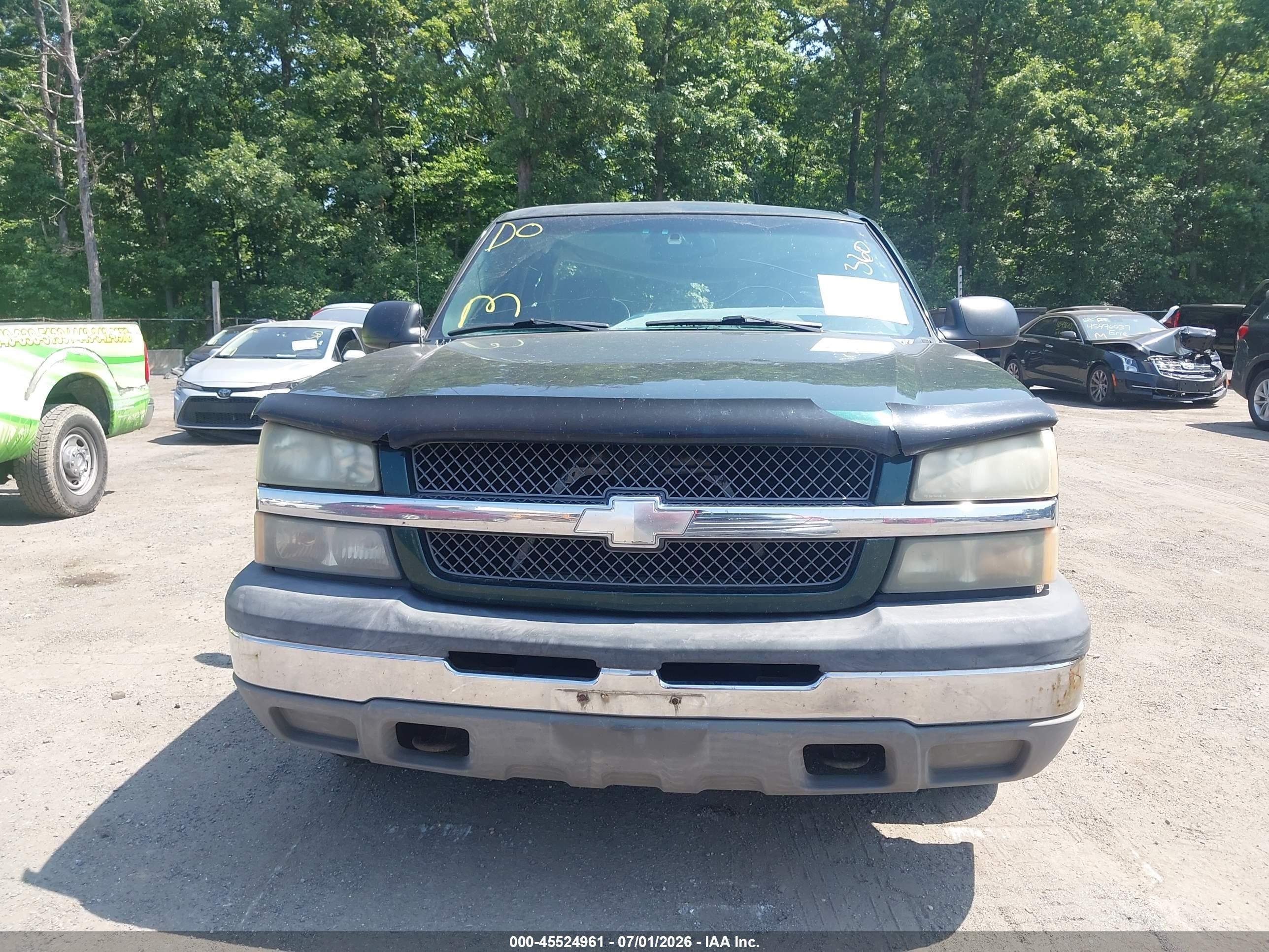 2003 Chevrolet Silverado 1500 Ls Green vin: 1GCEC19V23E341554