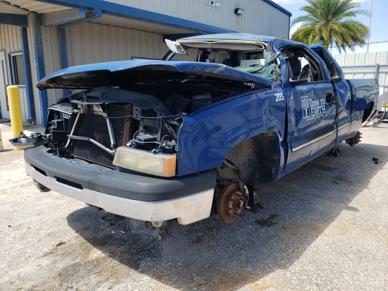 2004 Chevrolet Silverado C1500 Blue vin: 1GCEC19V24Z318852