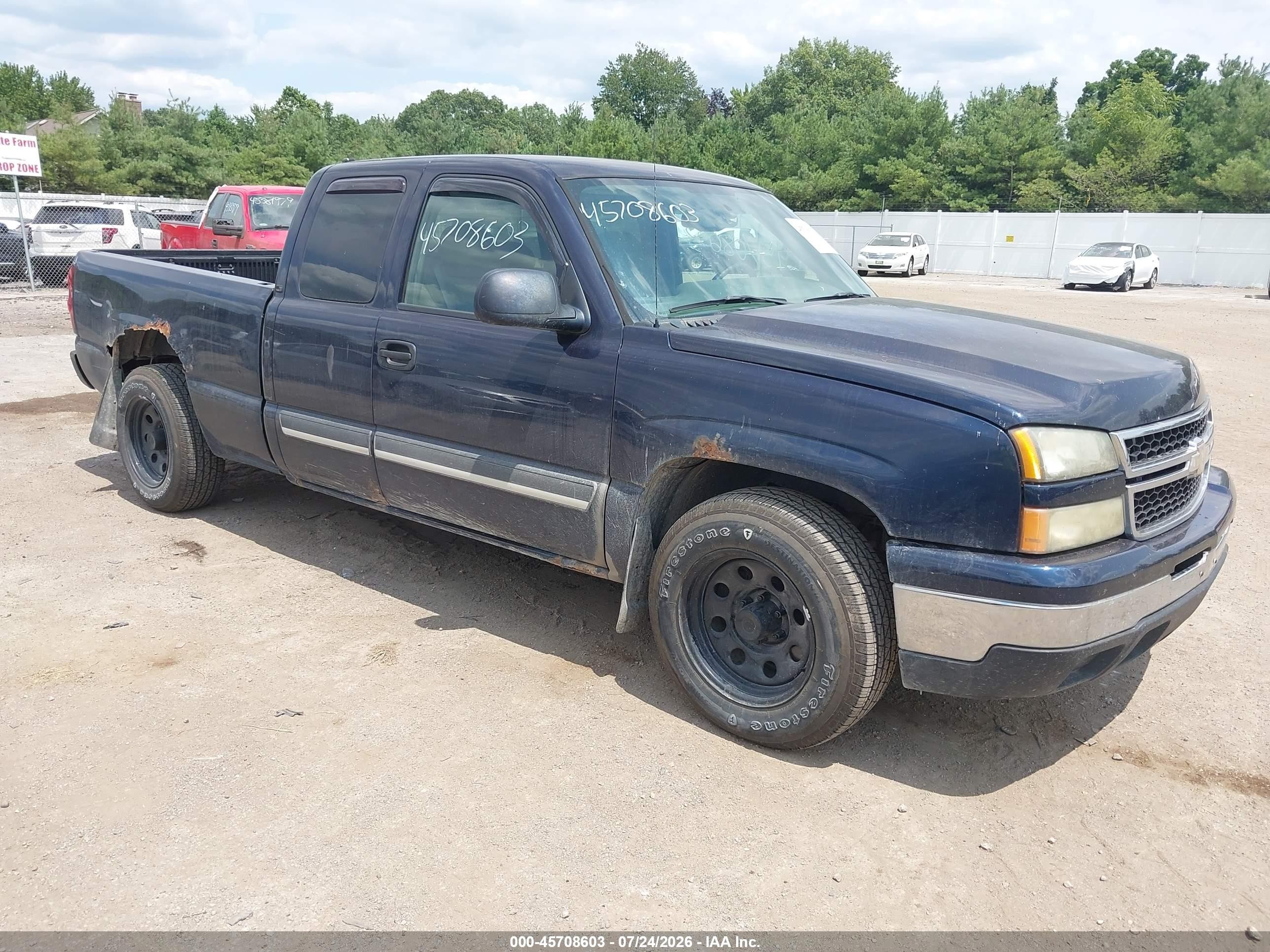 2006 Chevrolet Silverado 1500 Lt1 Dark Blue vin: 1GCEC19V26Z158572
