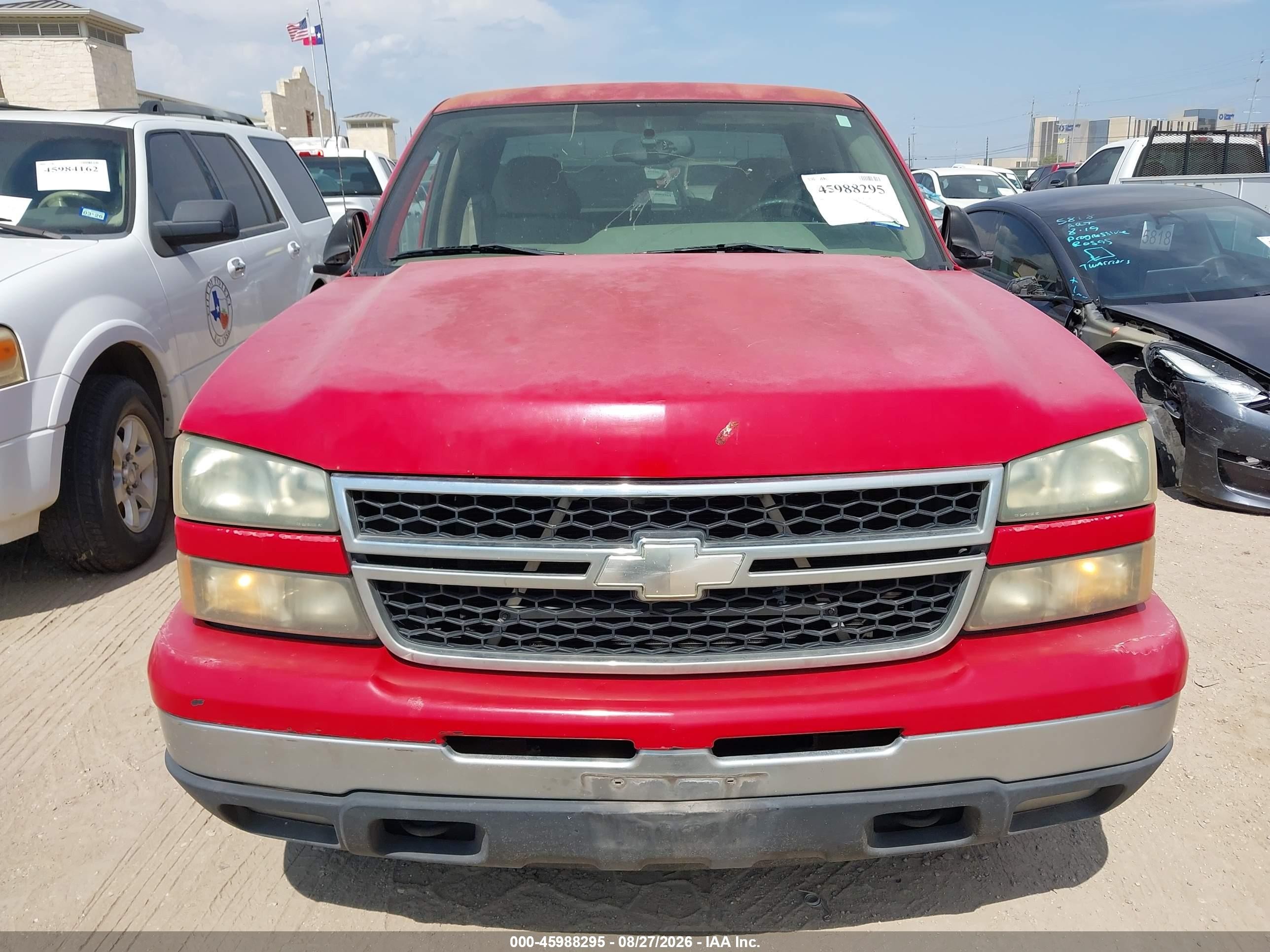 2006 Chevrolet Silverado 1500 Lt1 Red vin: 1GCEC19V26Z176327