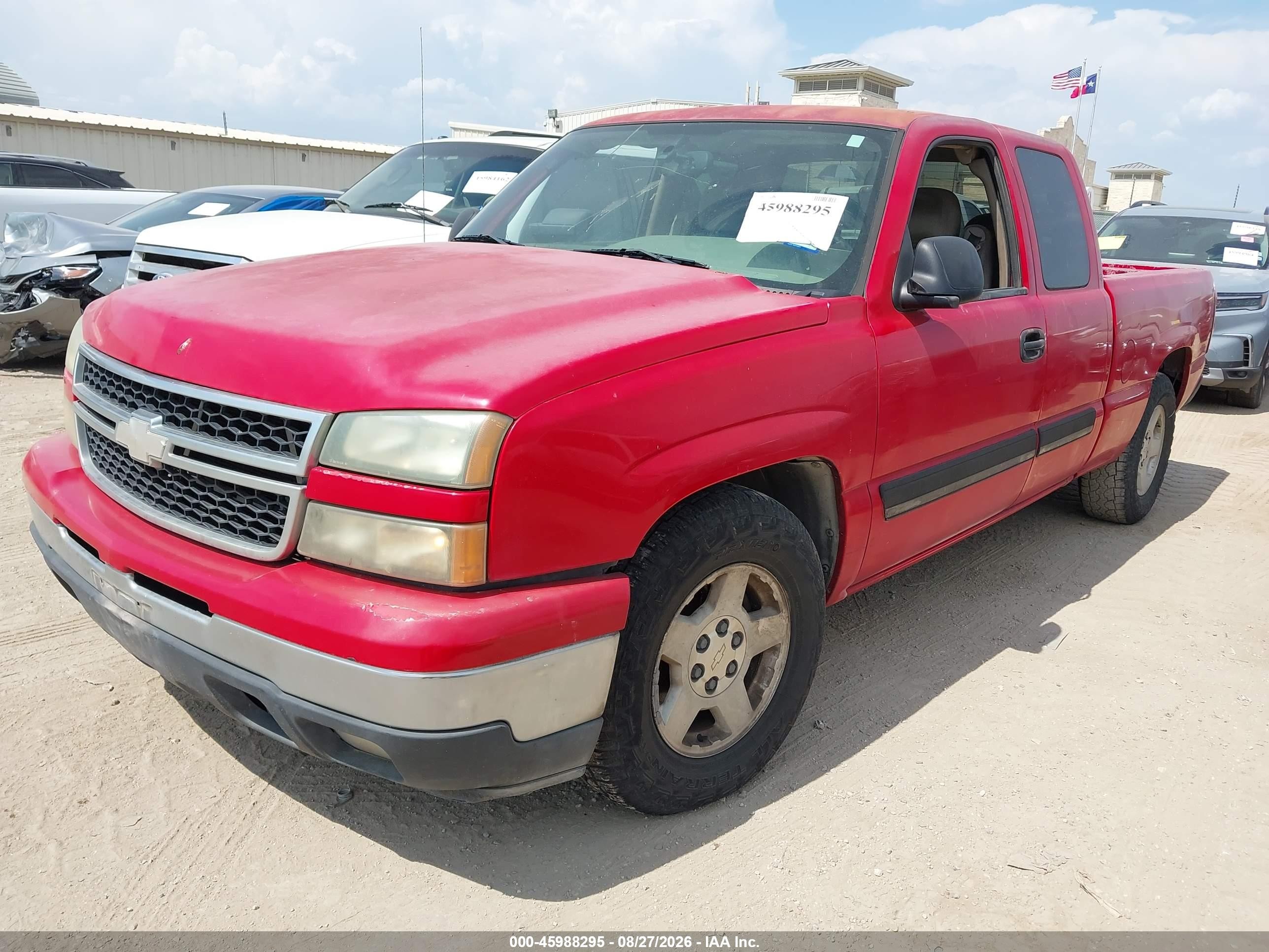 2006 Chevrolet Silverado 1500 Lt1 Red vin: 1GCEC19V26Z176327