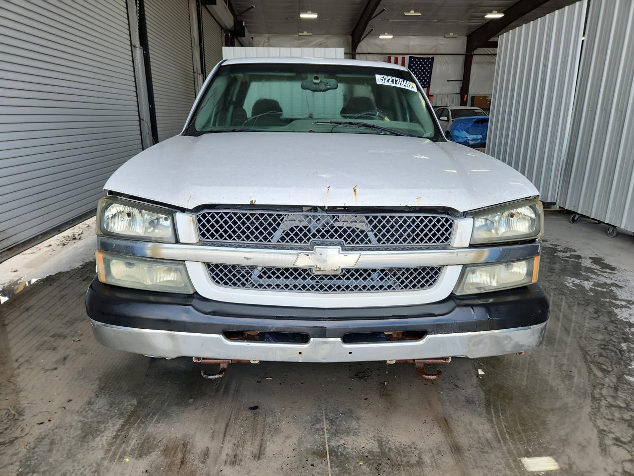 2004 Chevrolet Silverado C1500 White vin: 1GCEC19V34E356954 Damage: Hood, Rust, > 12 Inches