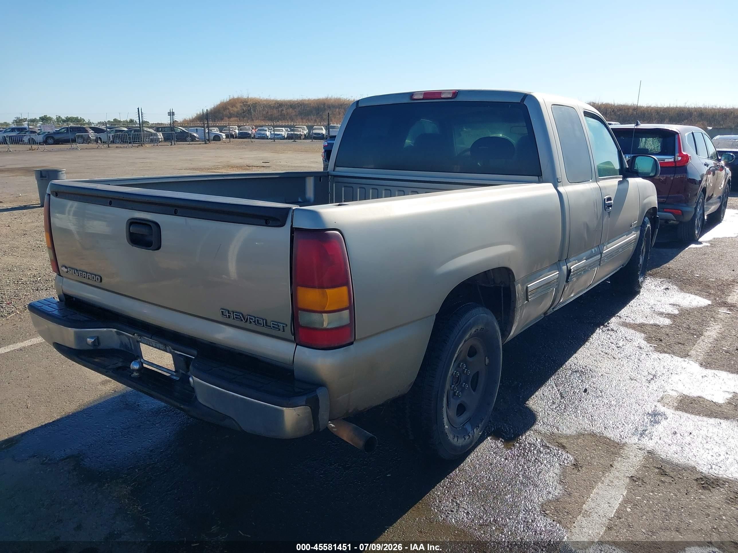 2001 Chevrolet Silverado 1500 Ls Gray vin: 1GCEC19V41Z157979