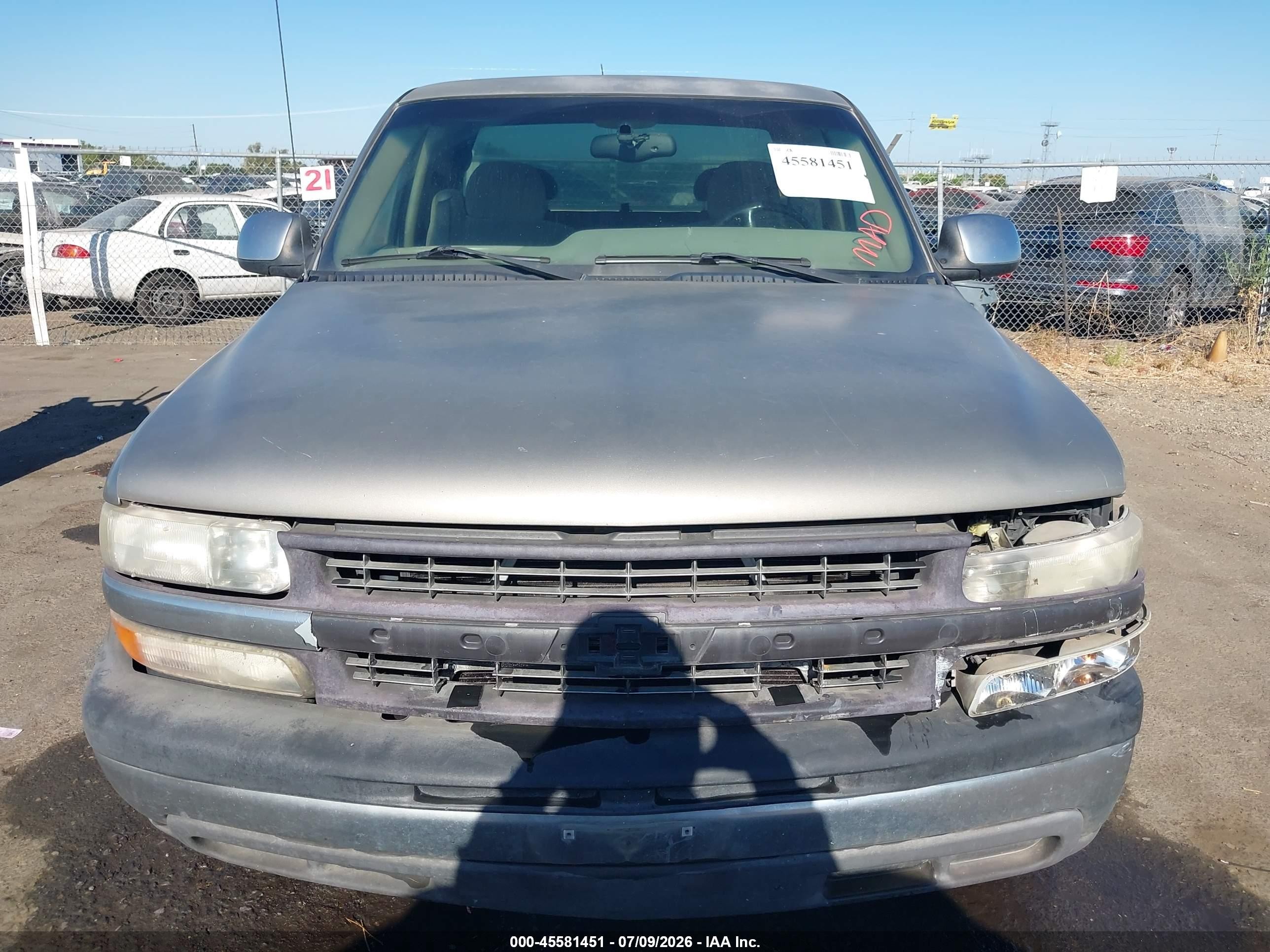 2001 Chevrolet Silverado 1500 Ls Gray vin: 1GCEC19V41Z157979