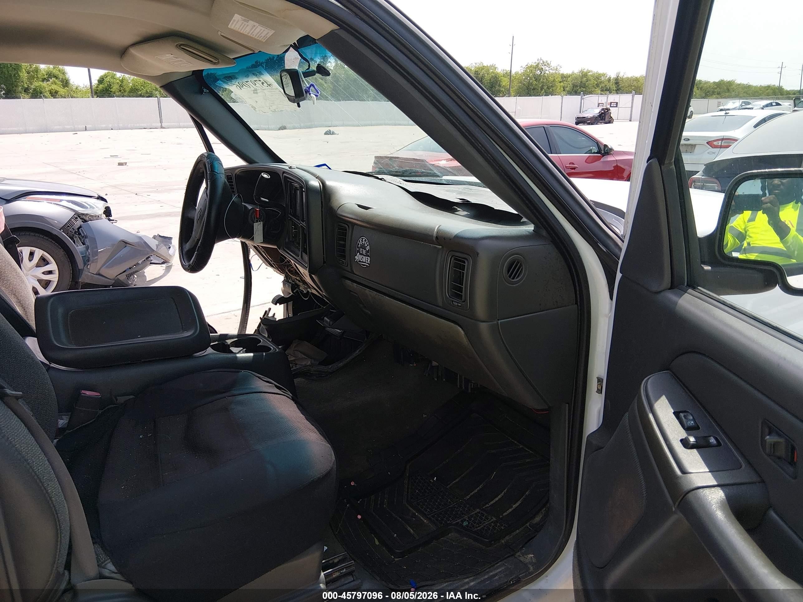 2005 Chevrolet Silverado 1500 Work Truck White vin: 1GCEC19V45Z245145