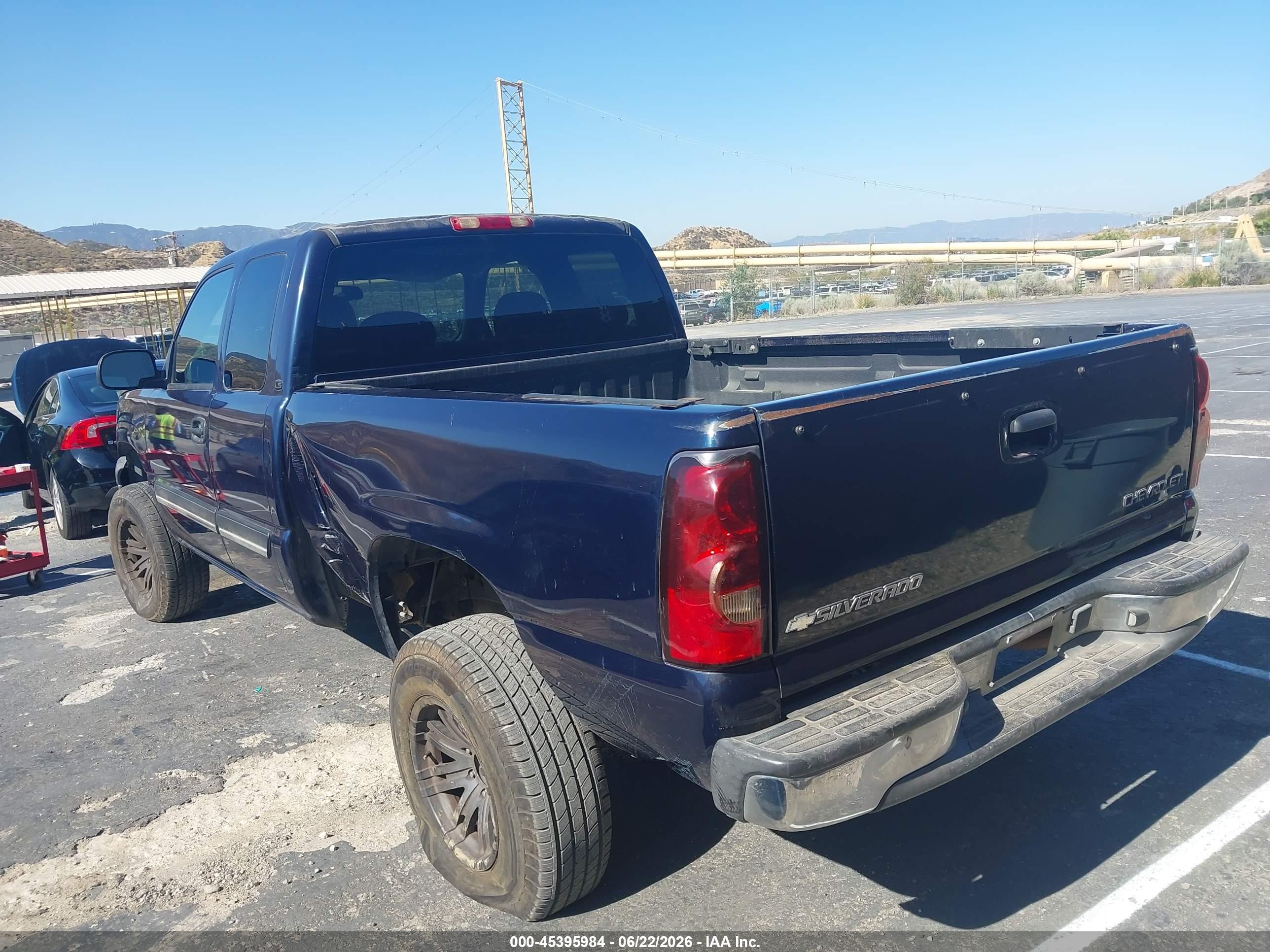 2005 Chevrolet Silverado 1500 Ls Blue vin: 1GCEC19V45Z341373