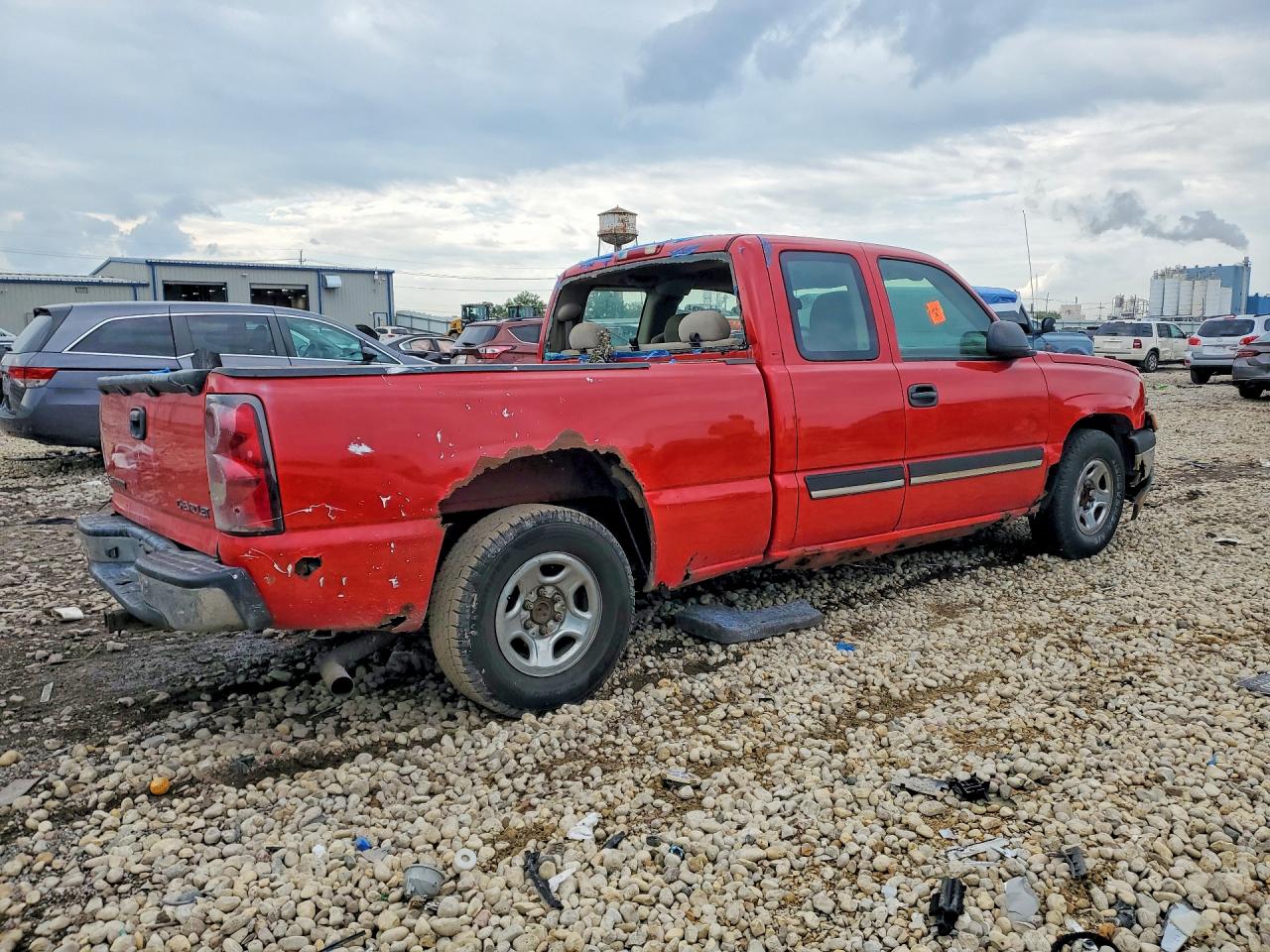 2004 Chevrolet Silverado C1500 Red vin: 1GCEC19V84Z271987
