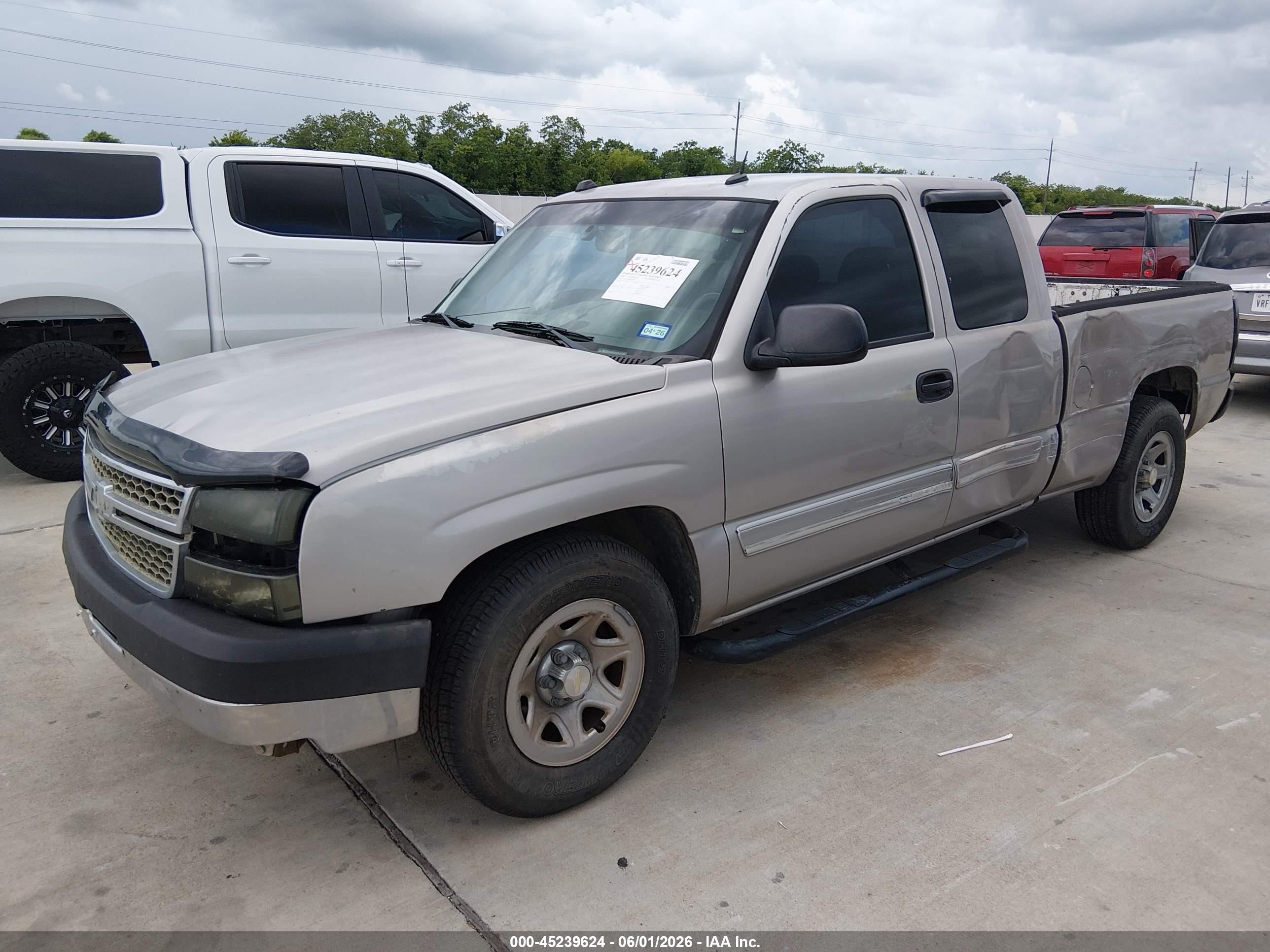 2005 Chevrolet Silverado 1500 Ls Silver vin: 1GCEC19V85Z338248
