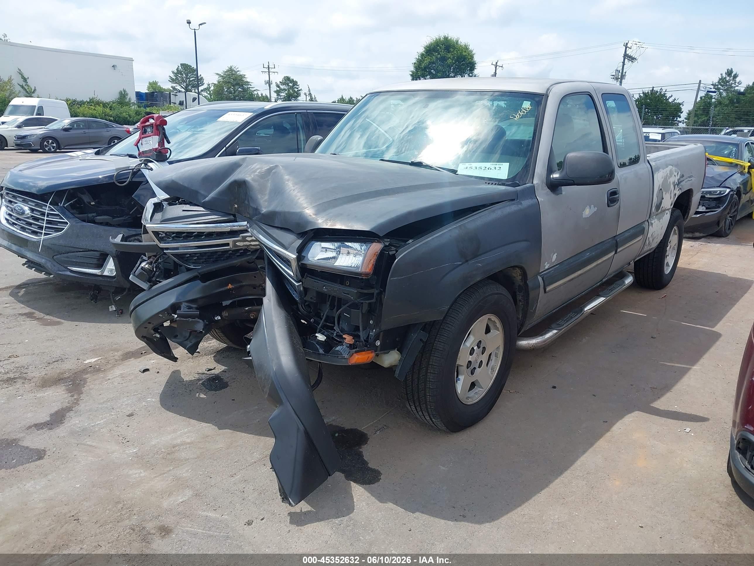 2006 Chevrolet Silverado 1500 Ls Gray vin: 1GCEC19V96Z263559