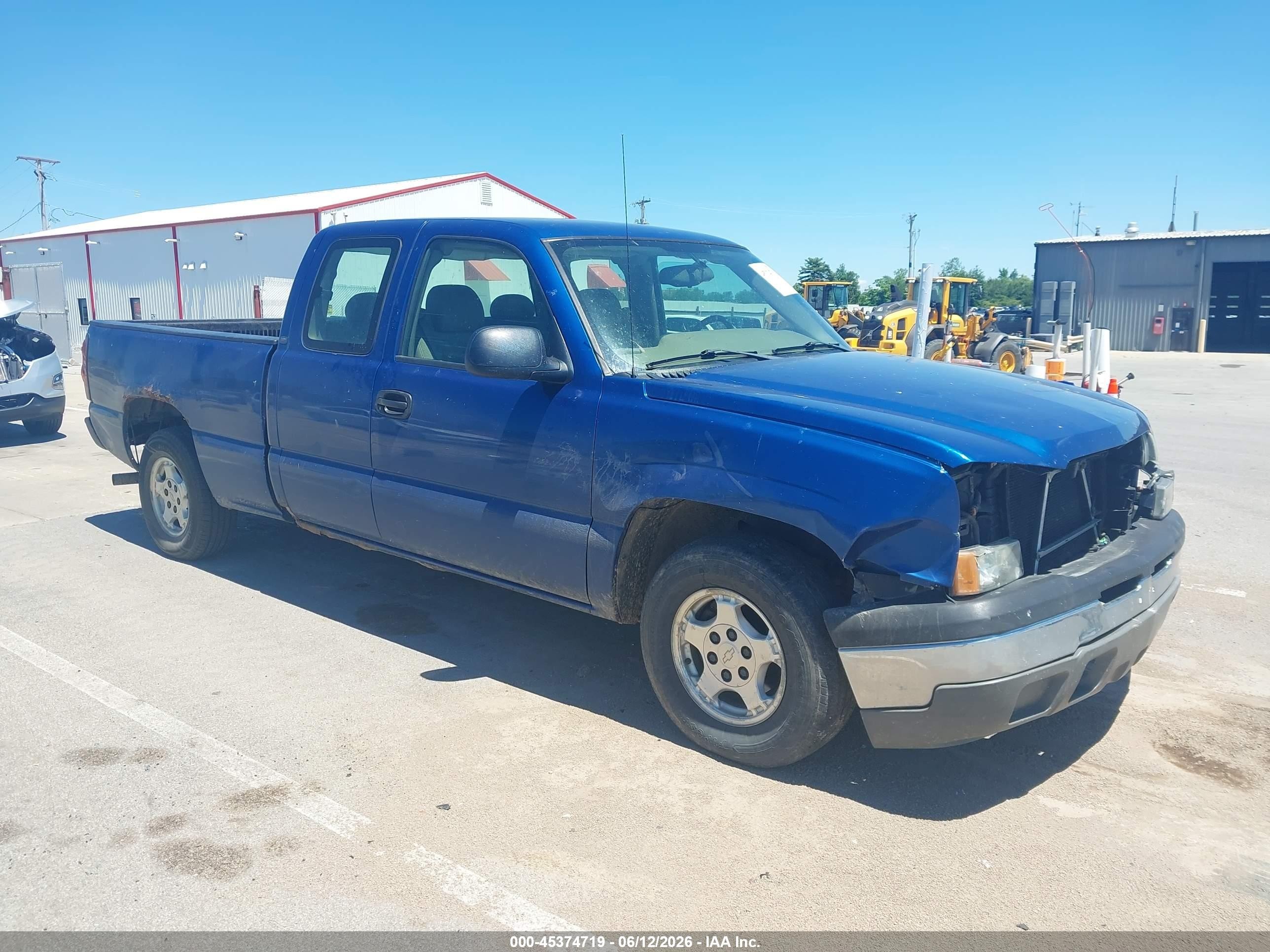 2004 Chevrolet Silverado 1500 Work Truck Синий vin: 1GCEC19VX4Z301300