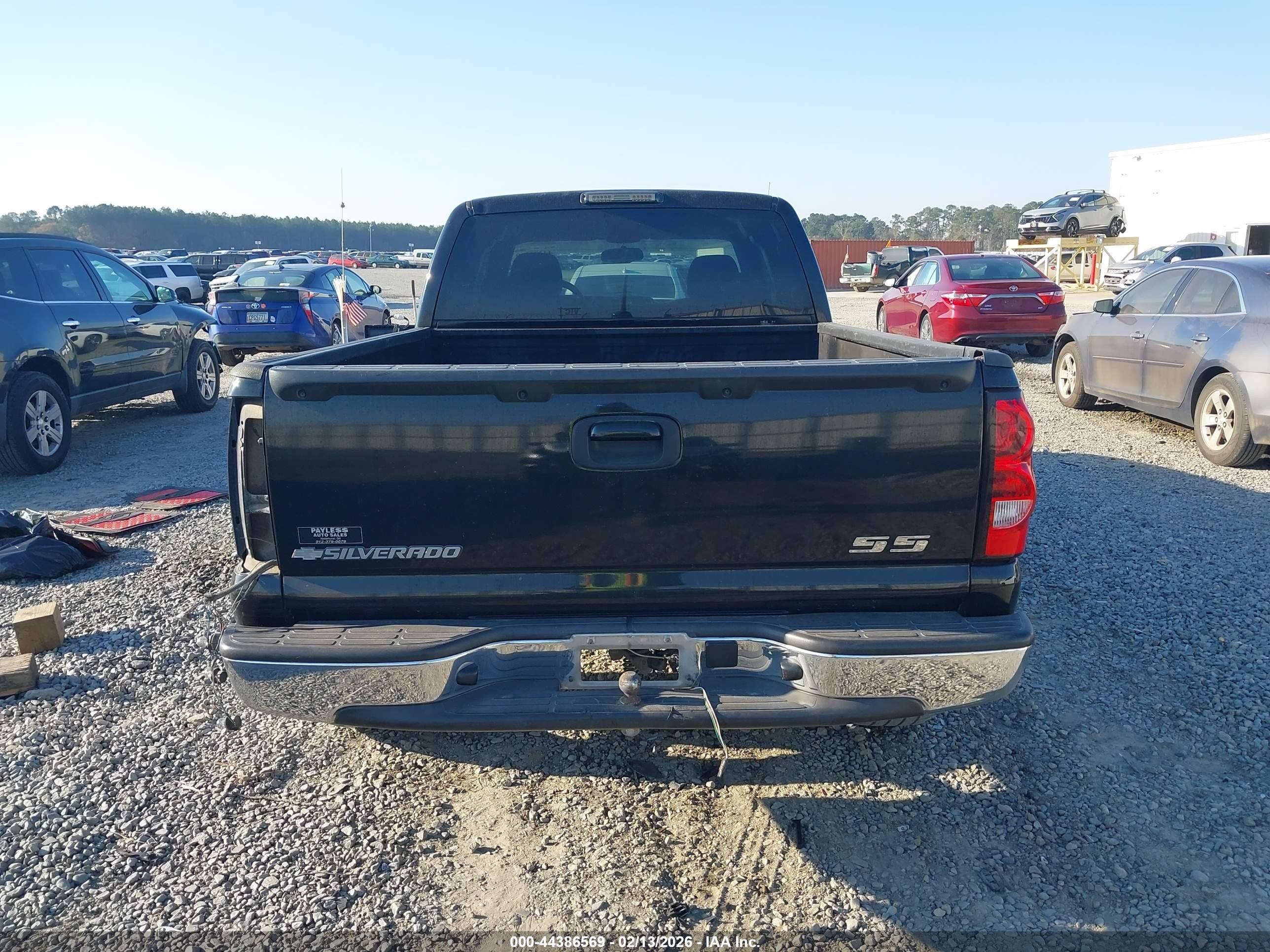 2007 Chevrolet Silverado 1500 Classic Lt1 Black vin: 1GCEC19VX7Z123621