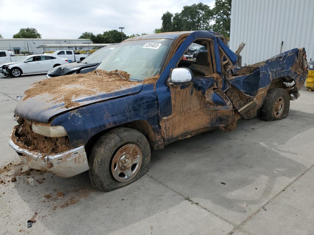 2000 Chevrolet Silverado C1500 Blue vin: 1GCEC19VXYZ317566