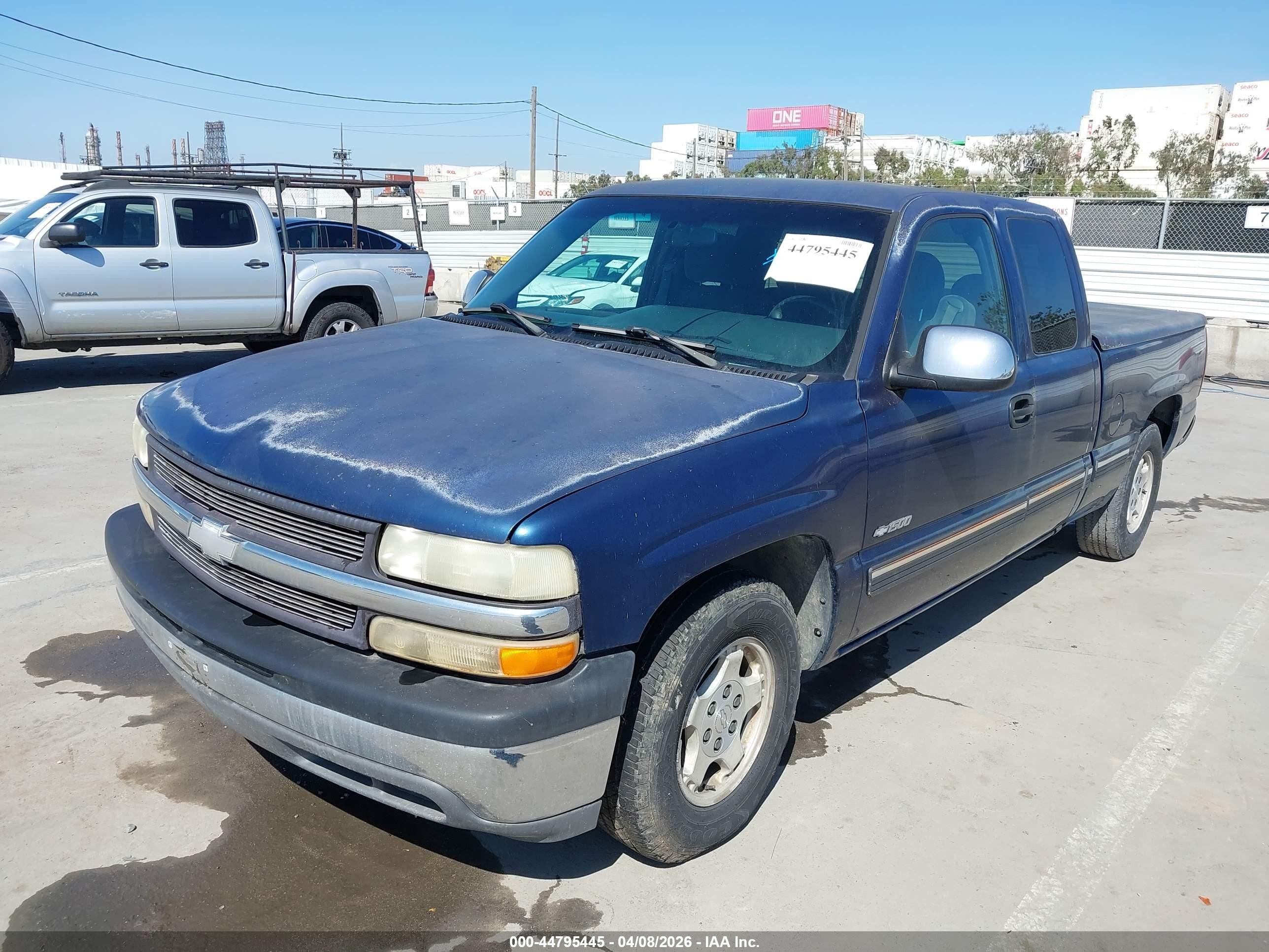 2001 Chevrolet Silverado 1500 Ls Blue vin: 1GCEC19W01Z202473