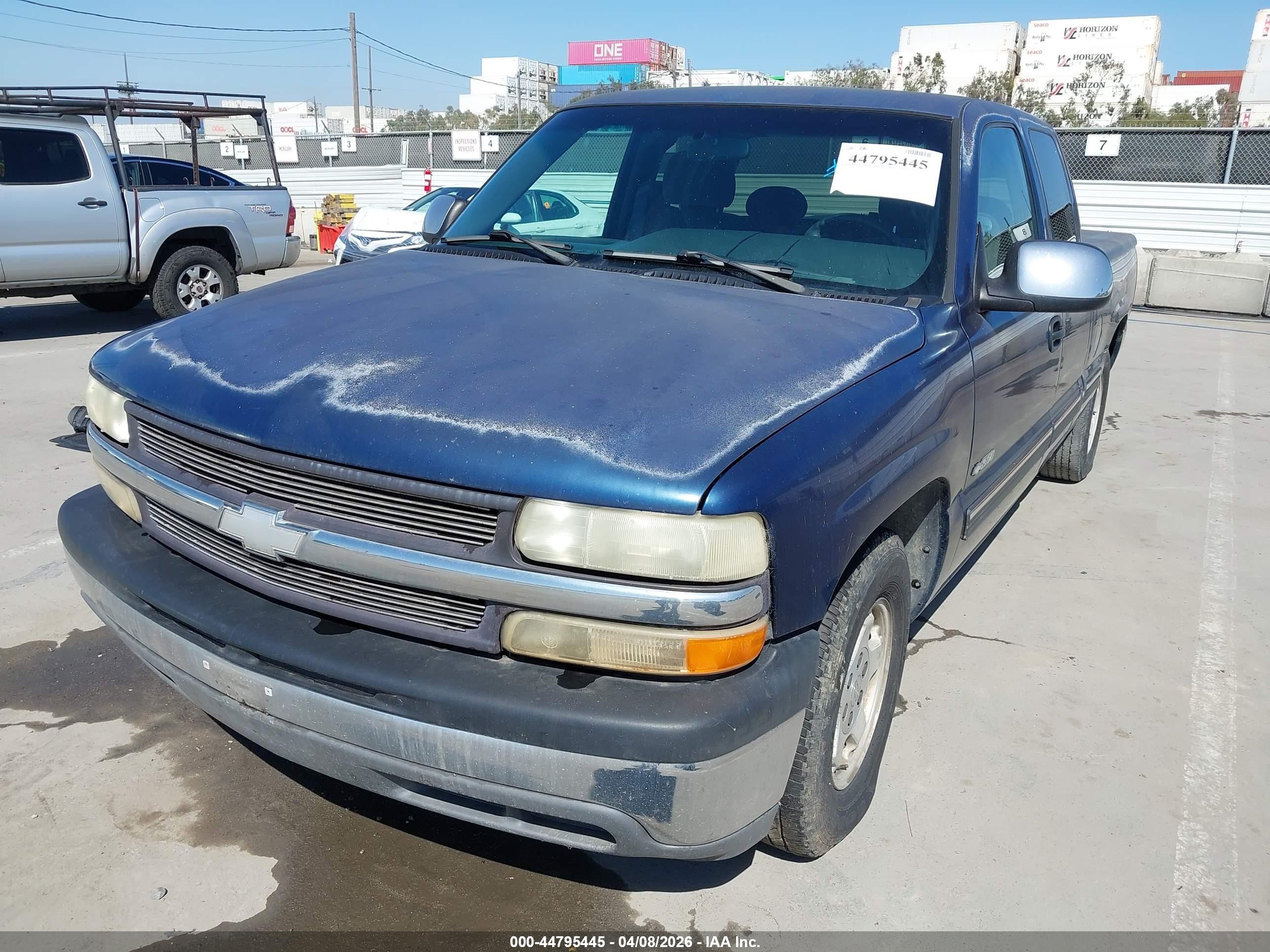 2001 Chevrolet Silverado 1500 Ls Blue vin: 1GCEC19W01Z202473