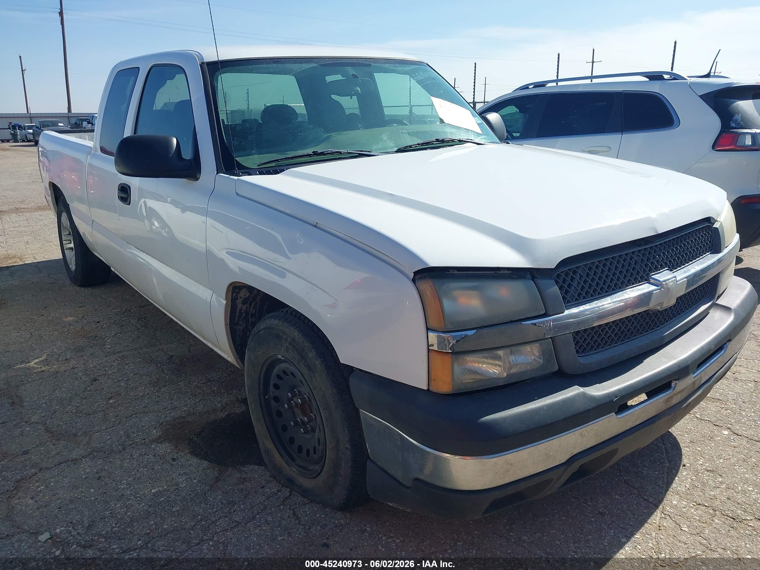2006 Chevrolet Silverado 1500 Work Truck White vin: 1GCEC19X06Z251995