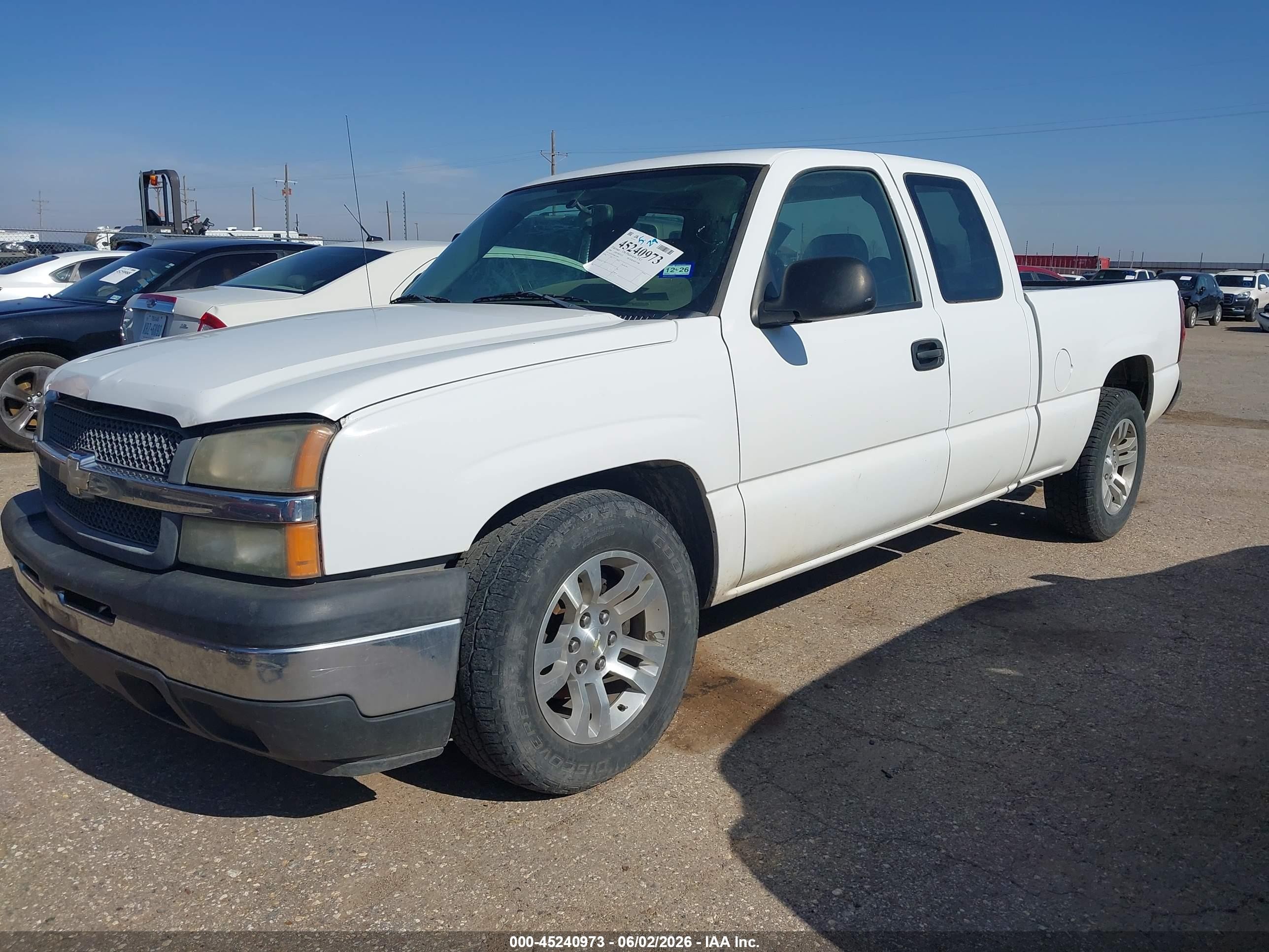2006 Chevrolet Silverado 1500 Work Truck White vin: 1GCEC19X06Z251995