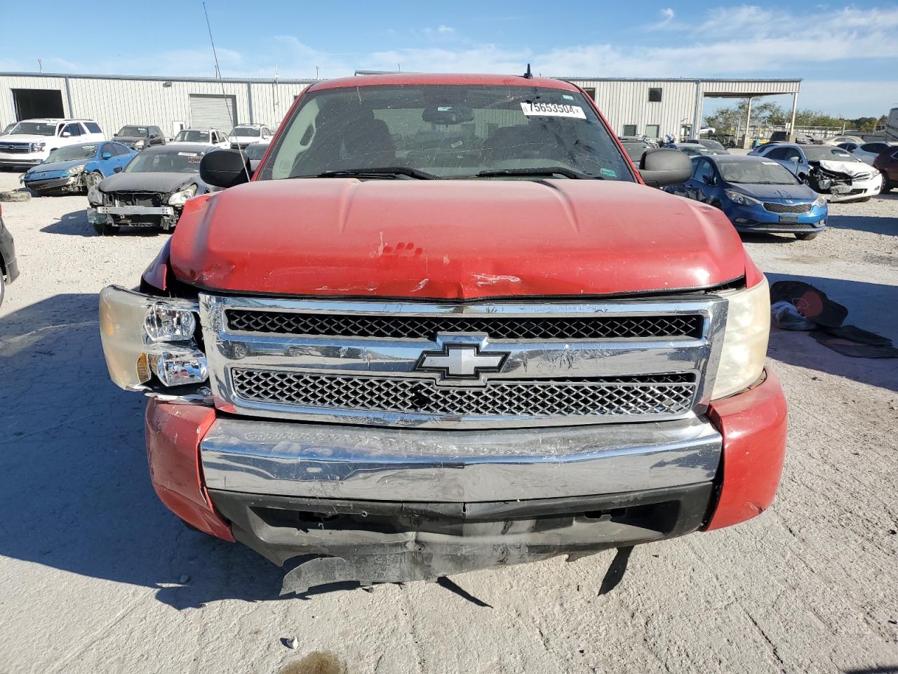 2008 Chevrolet Silverado C1500 Red vin: 1GCEC19X08Z173348