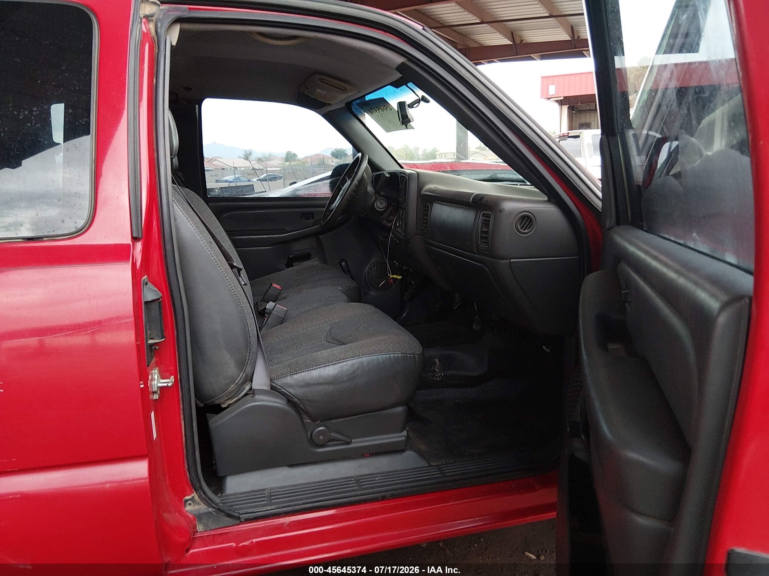 2007 Chevrolet Silverado 1500 Classic Work Truck Red vin: 1GCEC19X17Z121886