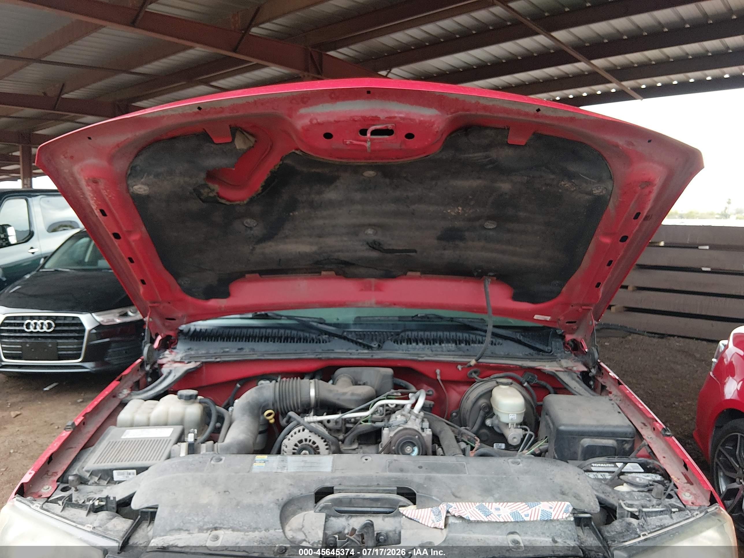 2007 Chevrolet Silverado 1500 Classic Work Truck Red vin: 1GCEC19X17Z121886
