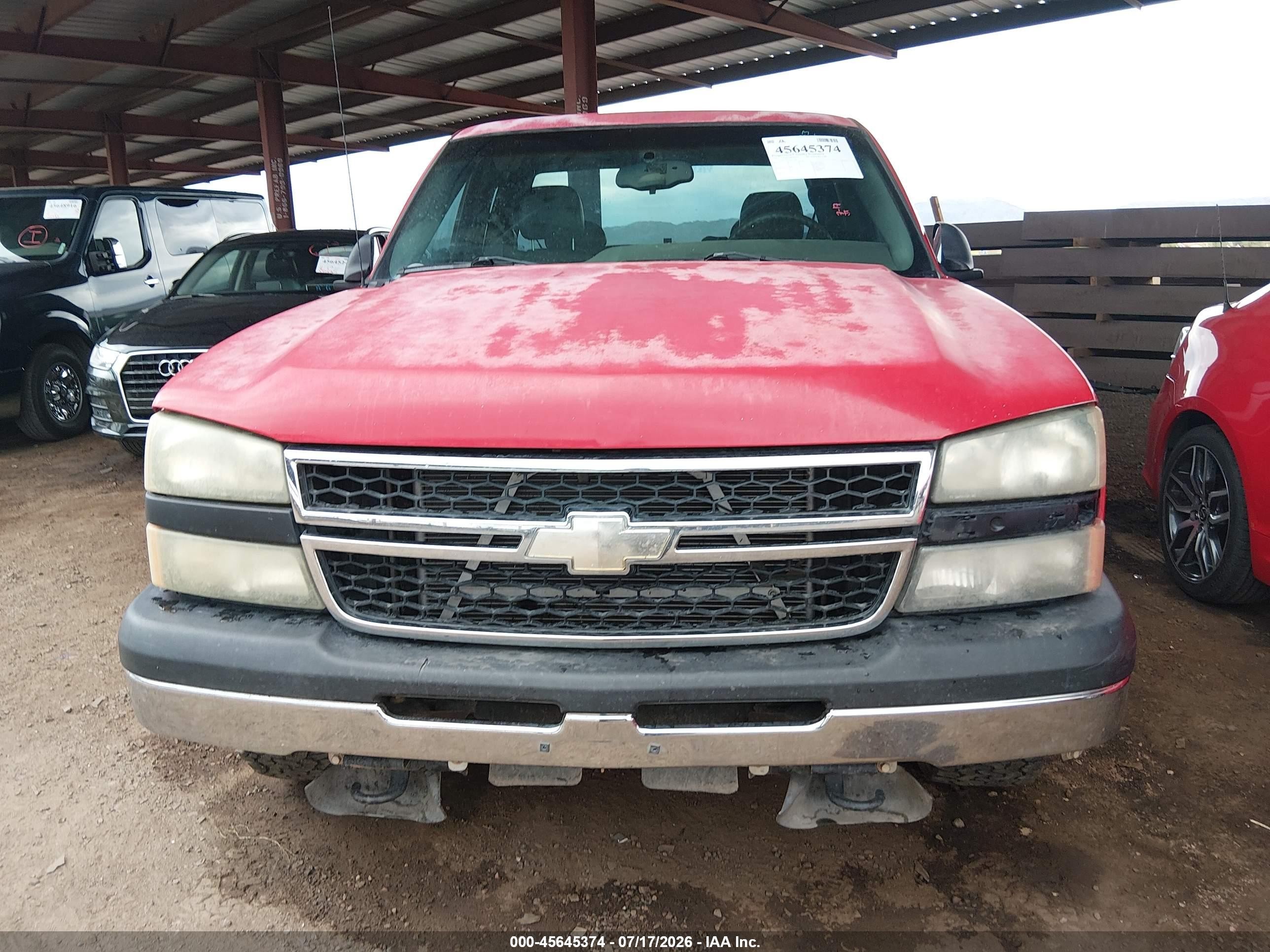 2007 Chevrolet Silverado 1500 Classic Work Truck Red vin: 1GCEC19X17Z121886