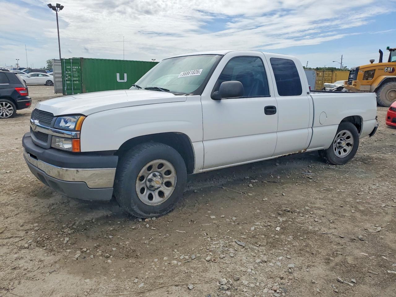 2005 Chevrolet Silverado C1500 White vin: 1GCEC19X25Z148236